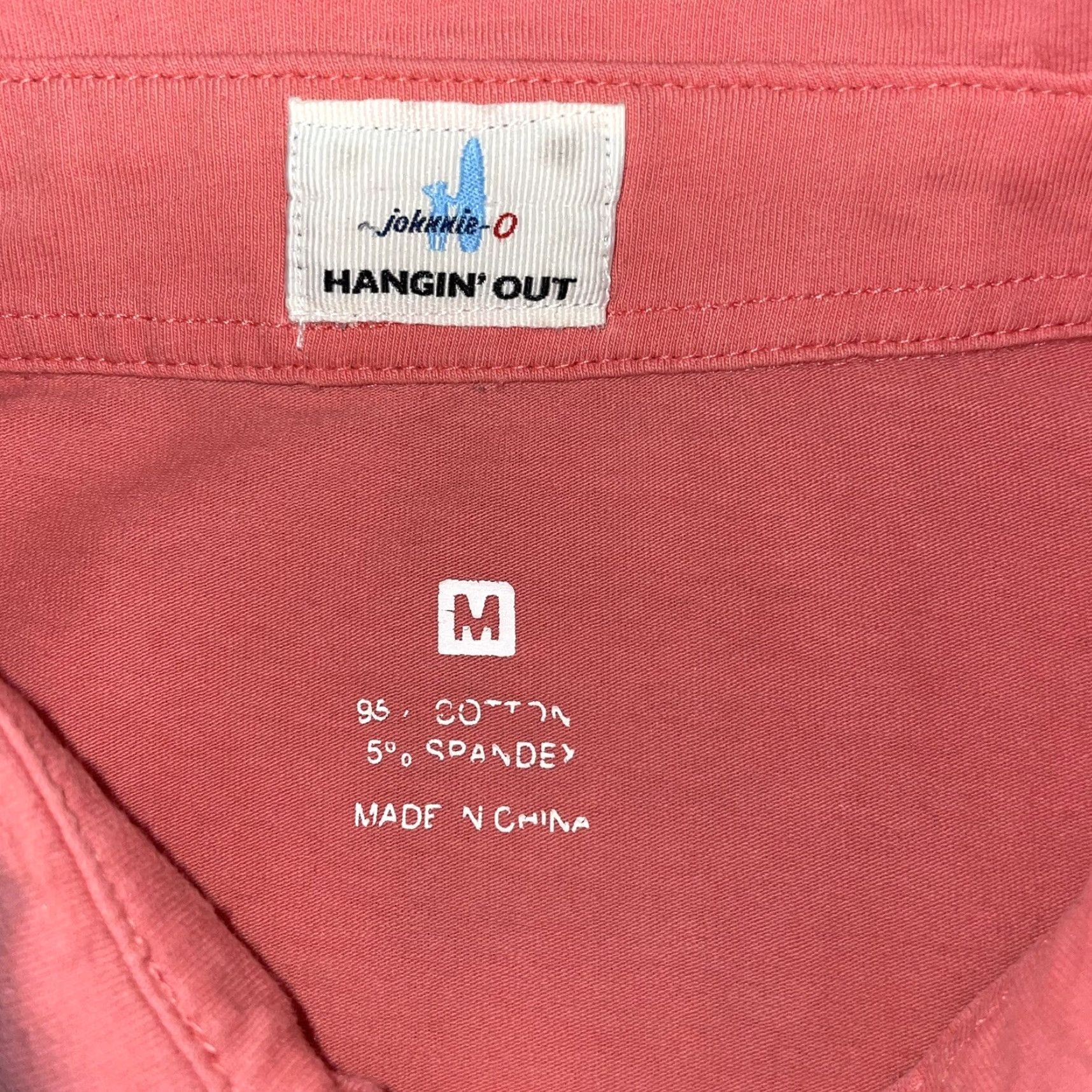 johnnie-O VINTAGE Johnnie-O hangin’ out pocket polo Men’s M Pink Polo Man Adult M Pocket Shirt Size US M / EU 48-50 / 2 - 2 Thumbnail