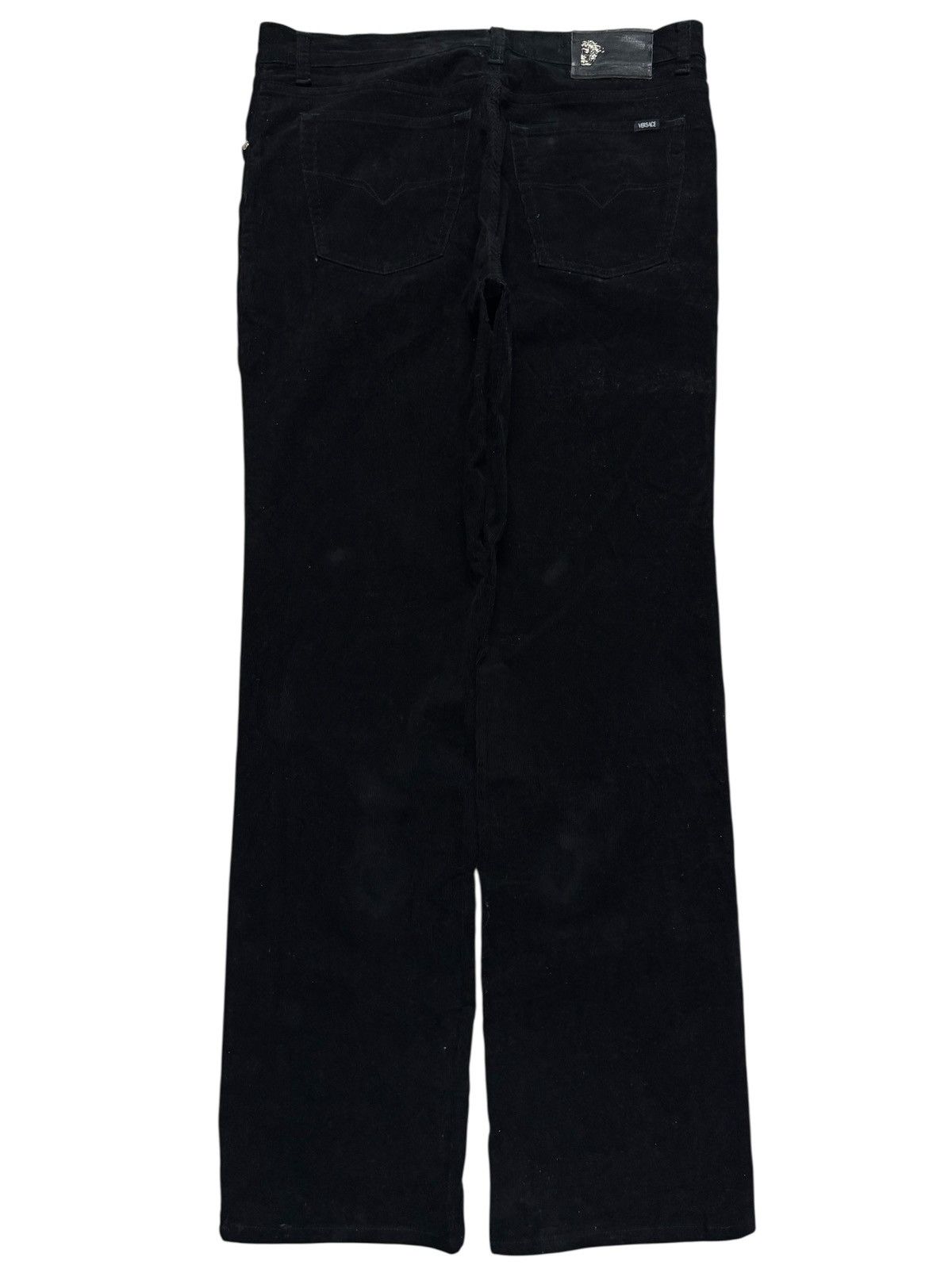 Versace Jeans Couture VERSACE JEANS COUTURE SUPER BLACK CORDUROY PANTS Size US 35 - 3 Thumbnail