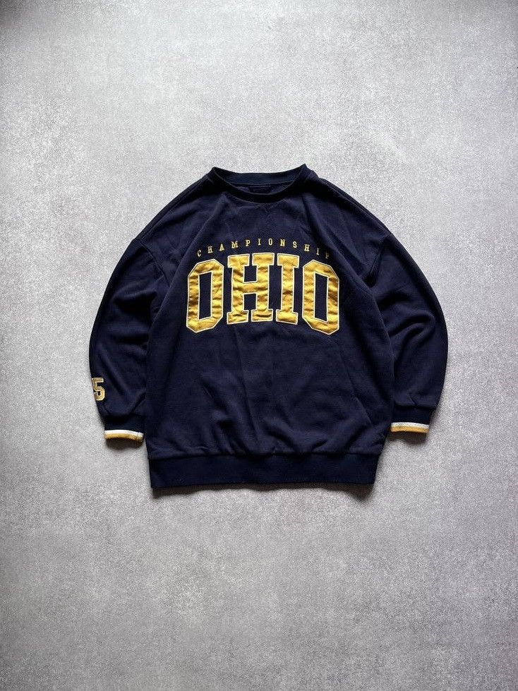 Vintage Ohio Championship Boxy Hoodie Y2K M