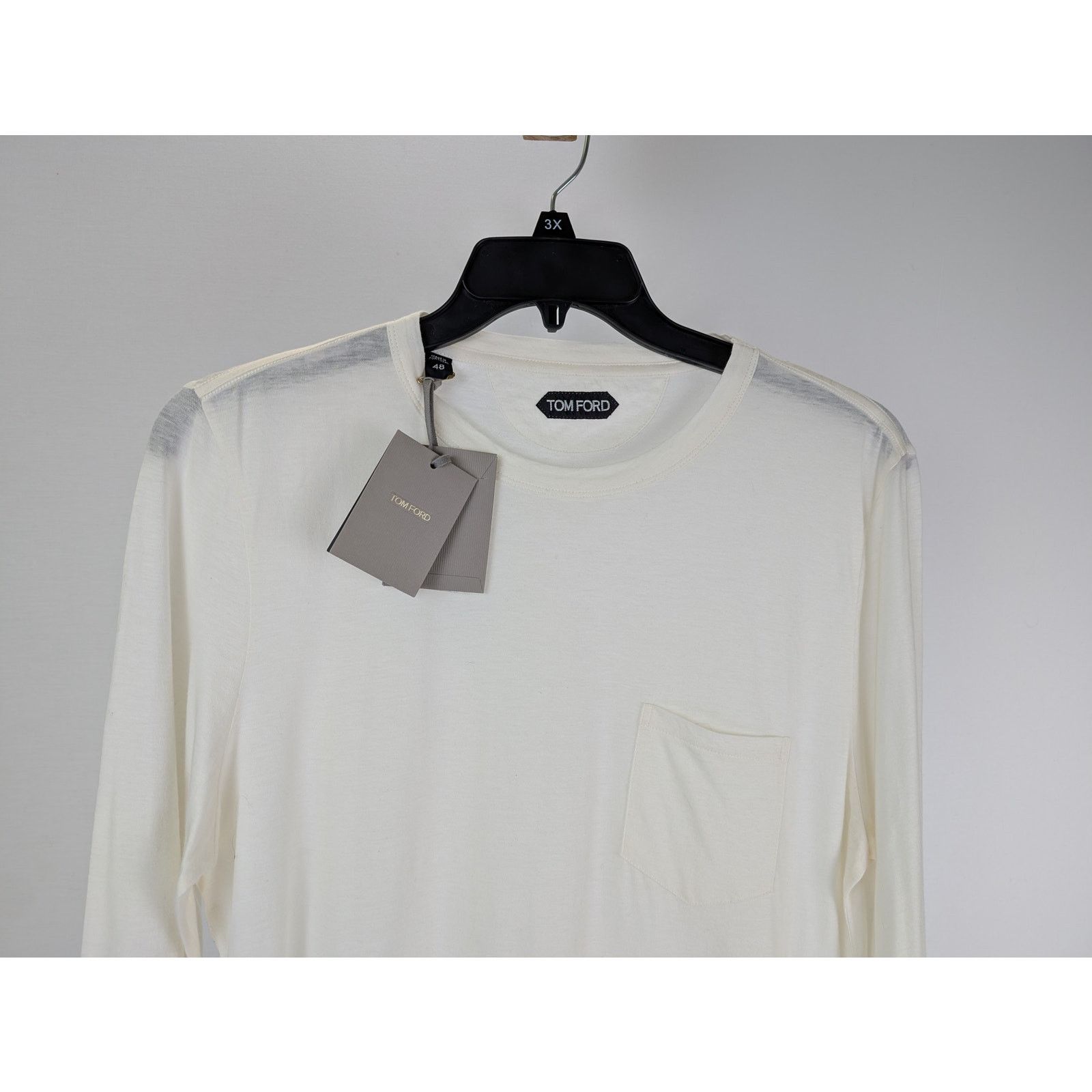 Tom Ford o1rshd1 Sweatshirt in Ivory Size US M / EU 48-50 / 2 - 2 Thumbnail