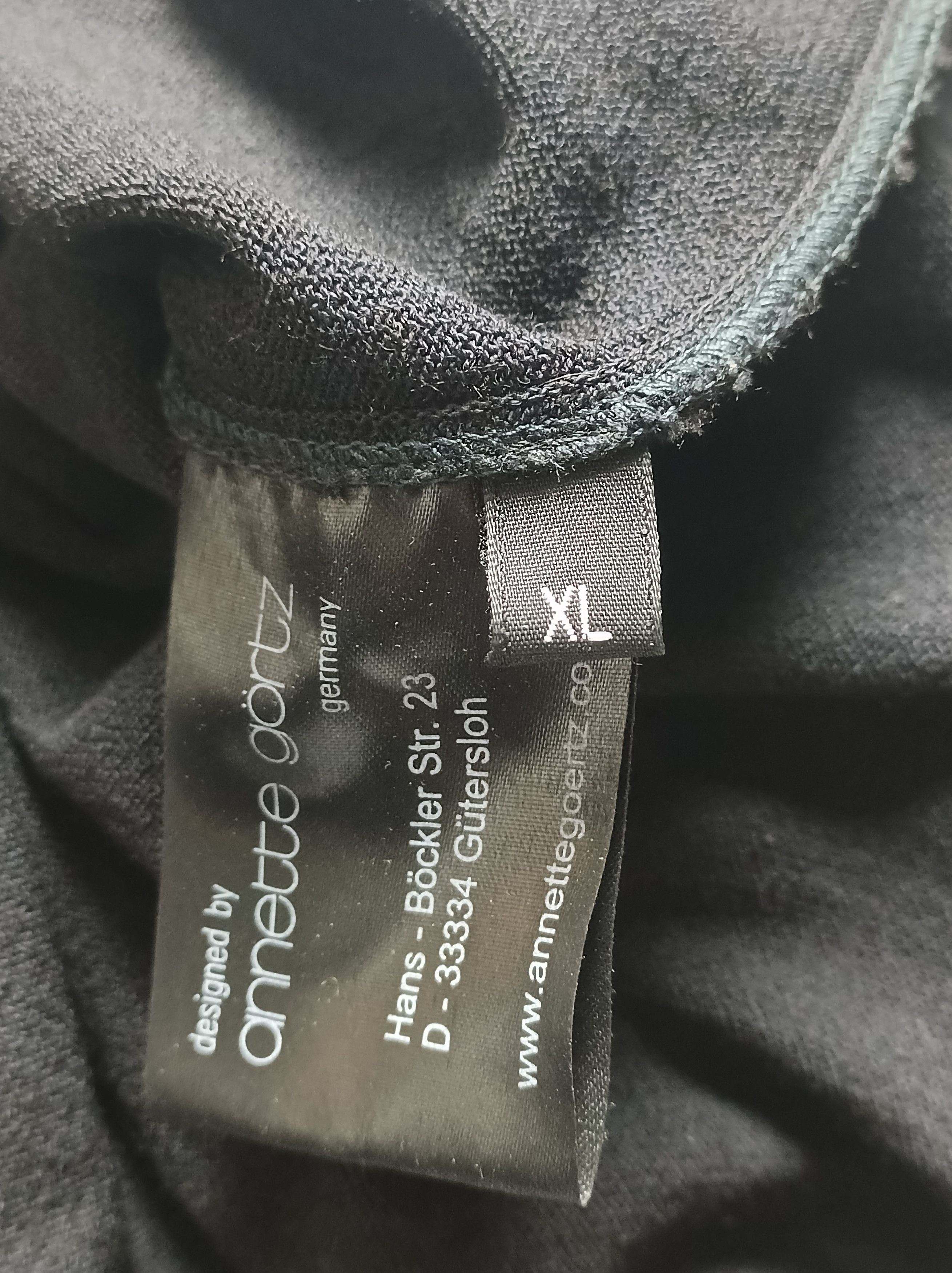 Annette Gortz Annette Gortz Black Wool Dress Leather Detail Size XL Size XL / US 12-14 / IT 48-50 - 12 Thumbnail
