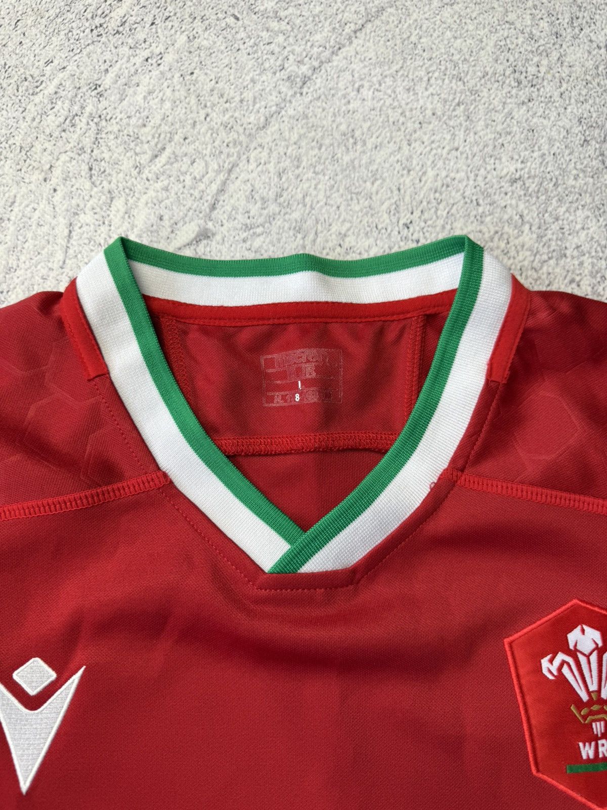 Vintage Wales Rugby Union Home Shirt 2020/2021 - Macron Jersey Red Size US L / EU 52-54 / 3 - 11 Thumbnail