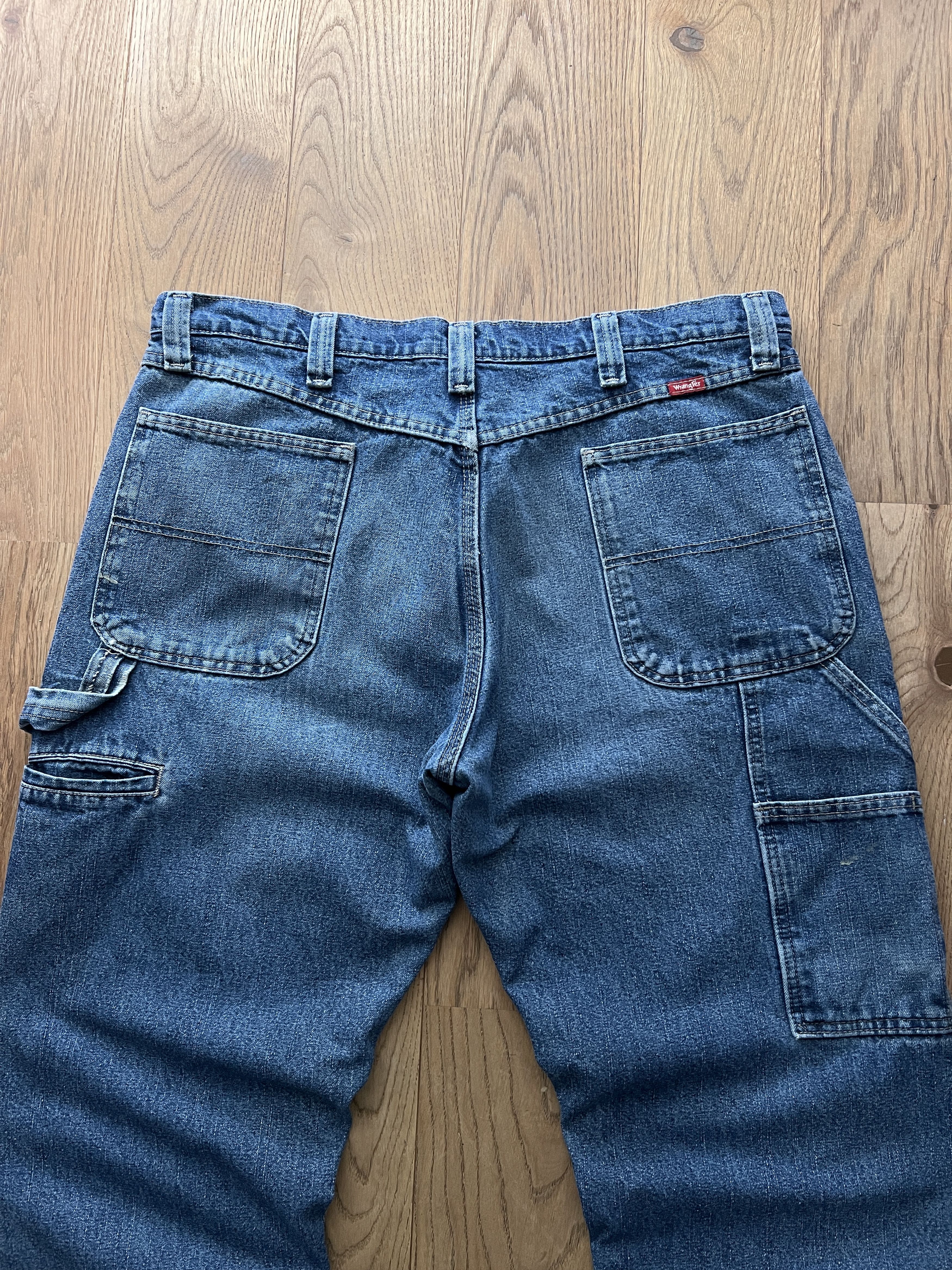 Wrangler Crazy! Wrangler vintage 90s carpenter fleece denim workpants Size US 36 / EU 52 - 5 Thumbnail