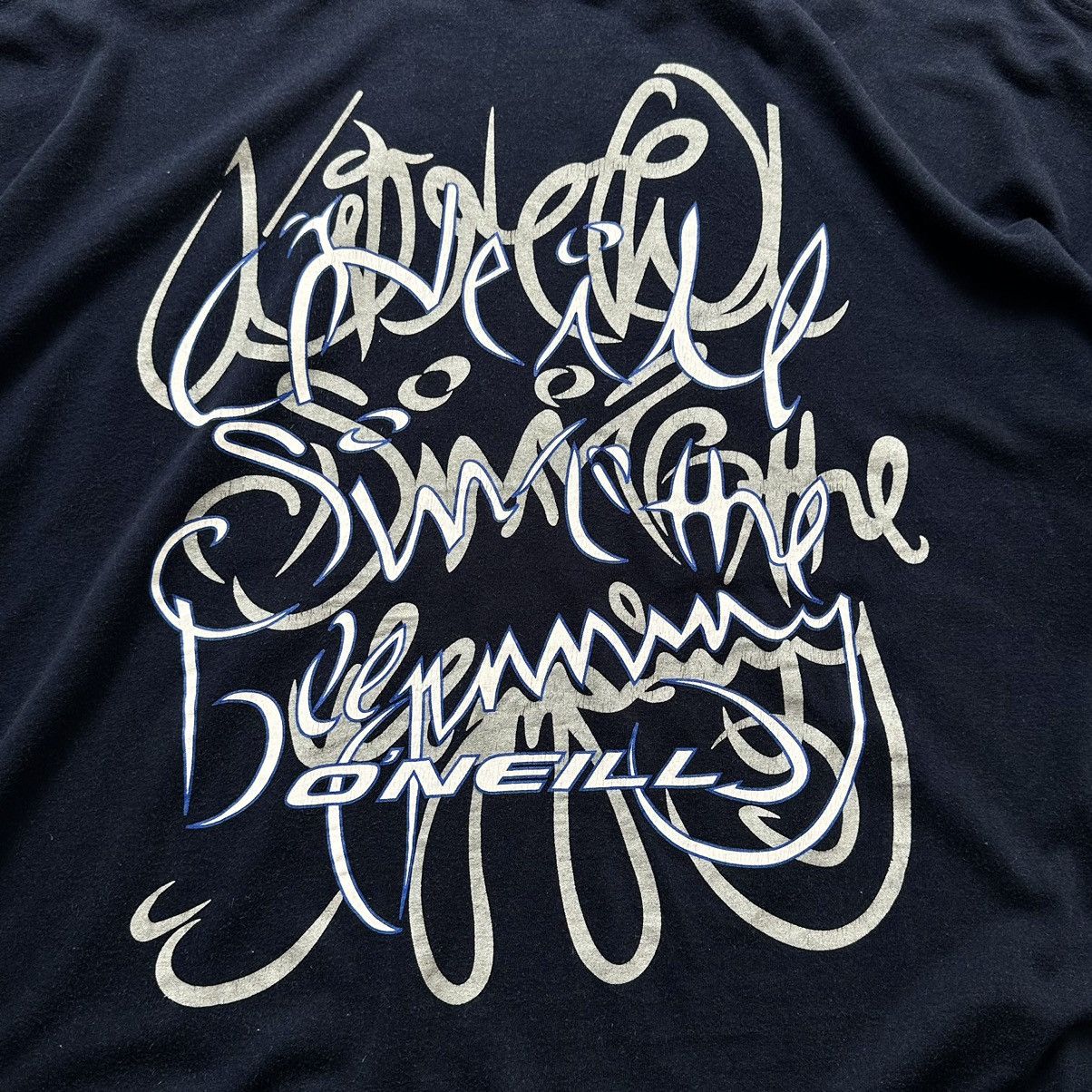 O'Neill 00s Oneill Tribal Big Logo Boxy T Shirt Oakley Mambo Vibe Size US L / EU 52-54 / 3 - 3 Thumbnail
