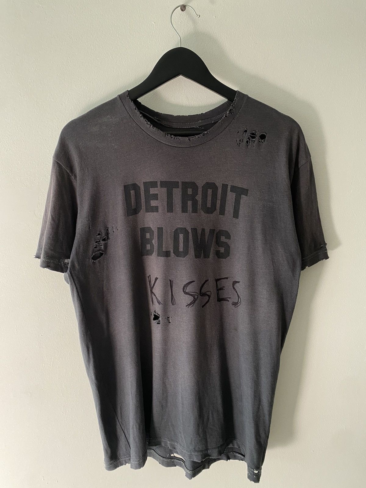 Other Distressed Faded Detroit Tee Size US M / EU 48-50 / 2 - 2 Thumbnail