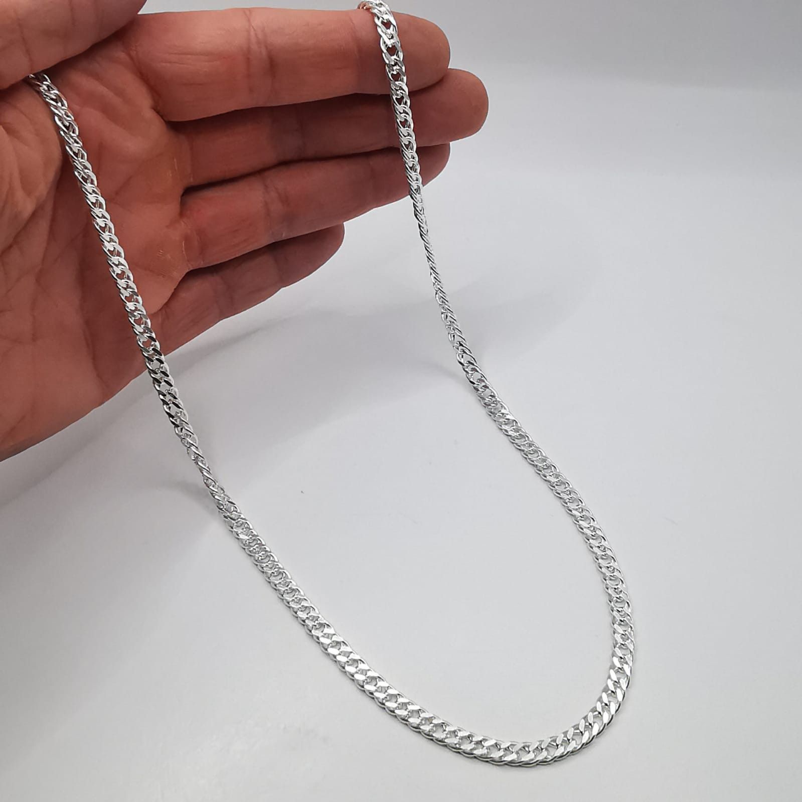 Sterling Silver Vintage Jewelry Chain,925 Sterling Silver,Signed 22,52g Size ONE SIZE - 5 Thumbnail