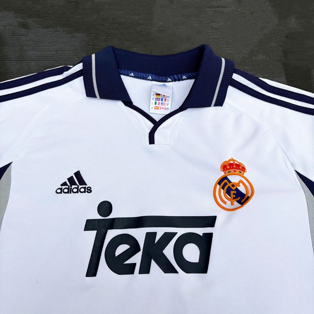Adidas Real Madrid CF 2000 2001 Vintage Figo Adidas Rare Jersey Size US XL / EU 56 / 4 - 3 Thumbnail