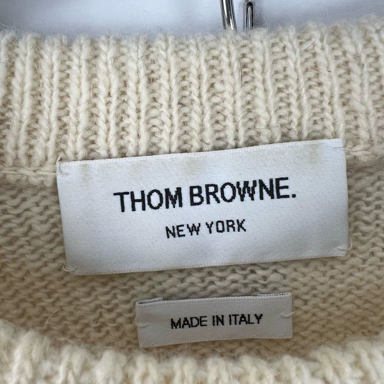 Thom Browne Thom browne Knitted sweater with arm stripe 2503-Nextarrow Size US XS / EU 42 / 0 - 3 Thumbnail