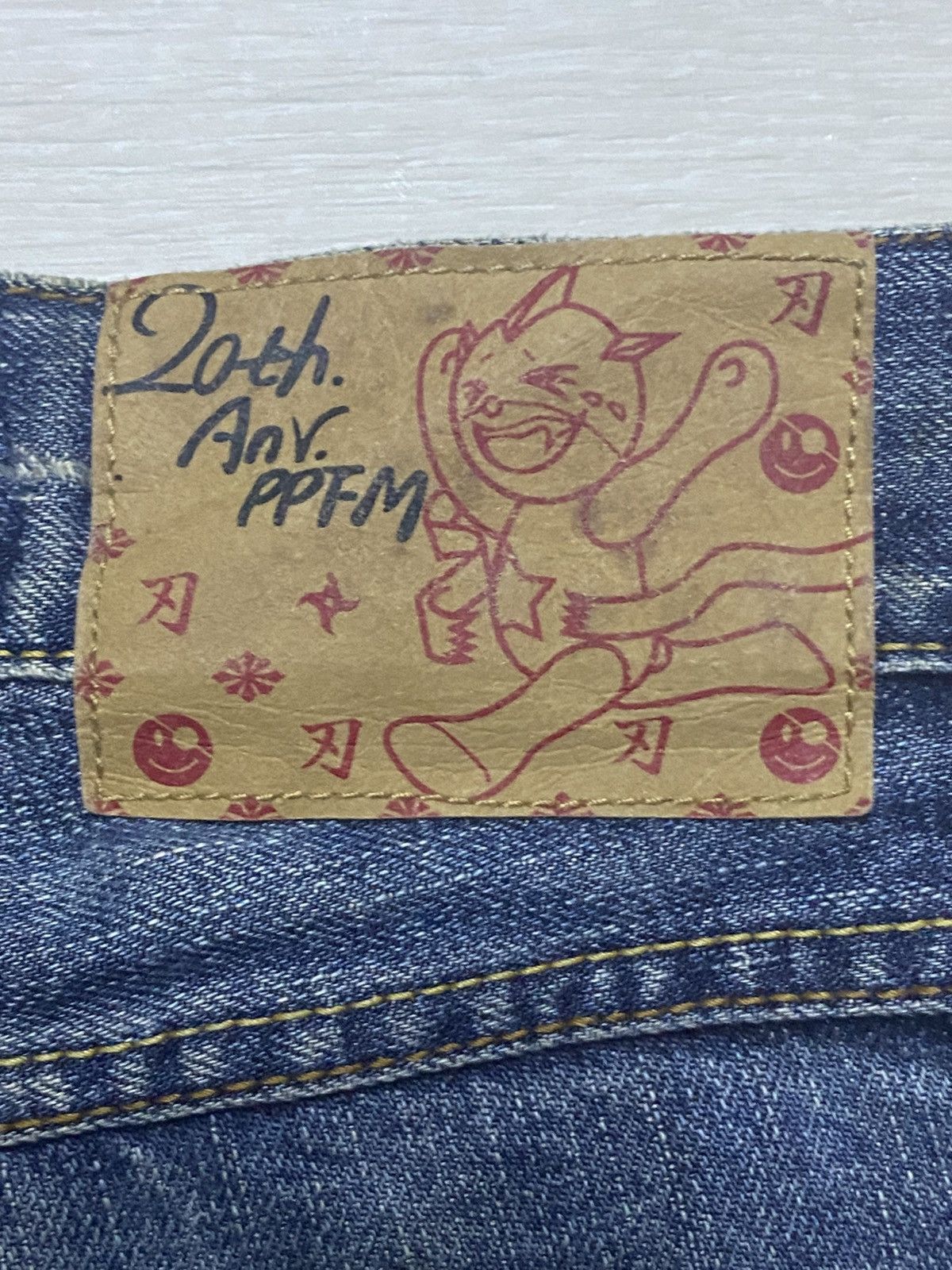 PPFM × The Smiths Vintage Perfomance Ppfm Custom Distressed Jeans Size US 32 / EU 48 - 13 Thumbnail