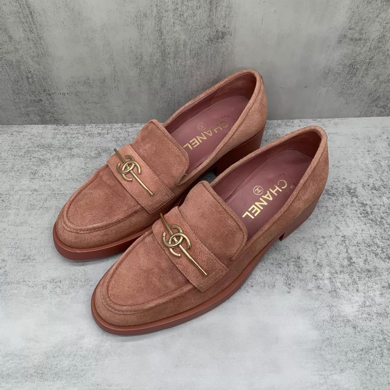 Chanel Chanel Pink Loafers 38 99 New Size US 7.5 / IT 37.5 - 1 Thumbnail