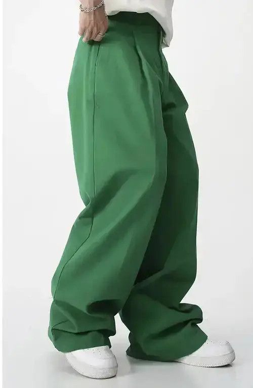 Japanese Brand Trendy Color Straight Wide Leg Casual Pant Size US 29 - 4 Thumbnail