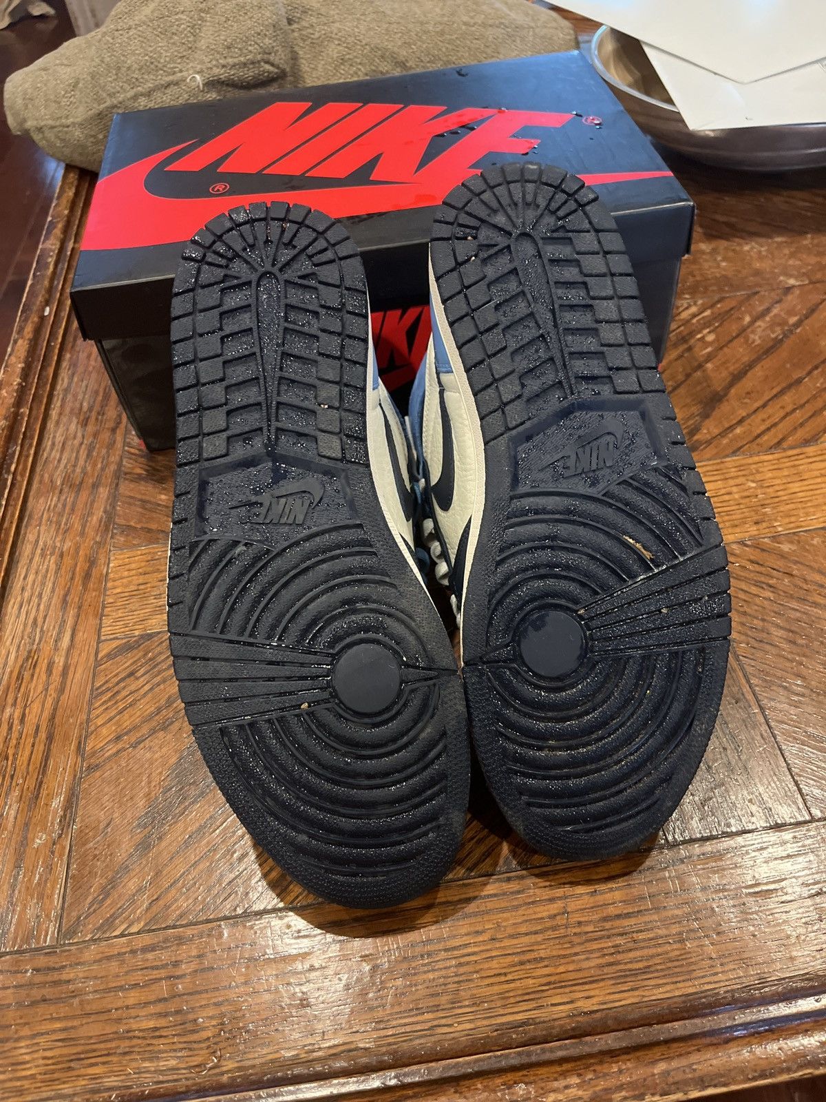 Jordan Brand × Nike Jordan 1 Retro High Og Obsidian Size US 11 / EU 44 - 6 Thumbnail
