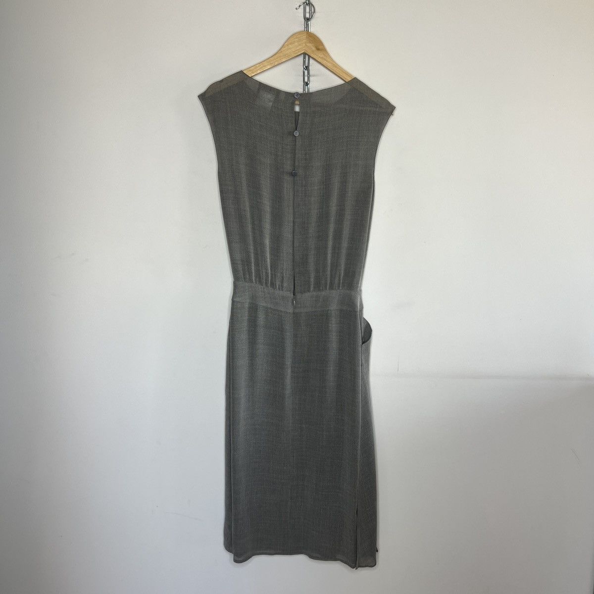 Chanel Chanel Archive Long Gray Dress 90s Unique Silk Size S / US 4 / IT 40 - 8 Thumbnail