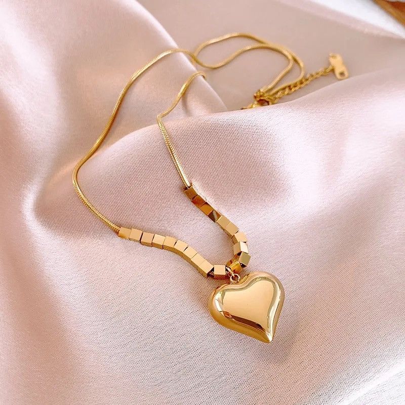 BV# Vermeil deals 925 Gold & Cz Heart 18” Necklace & Earrings