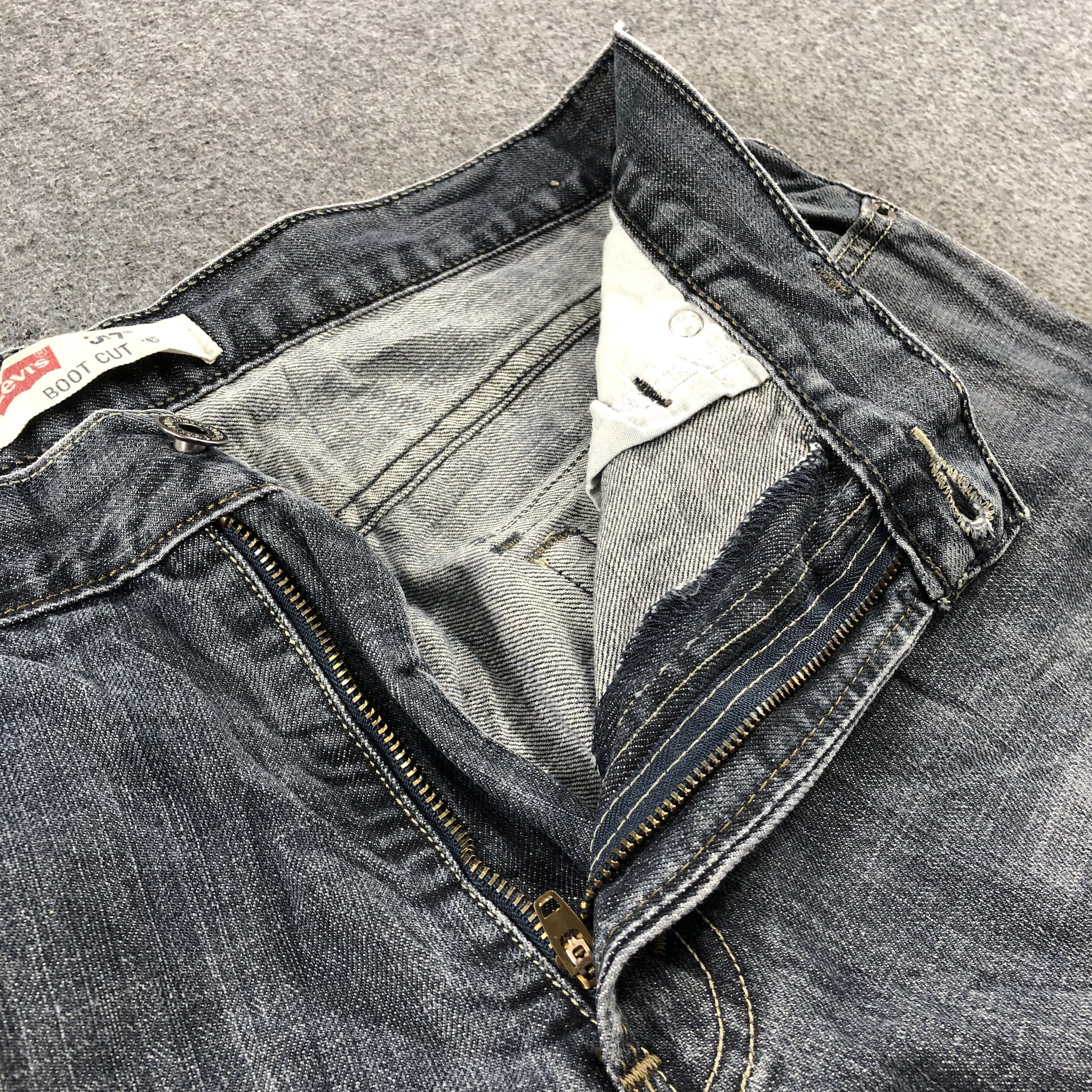 Levi's Vintage Faded Black Levis 527 Flare Jeans-J2307 Size US 34 / EU 50 - 9 Thumbnail