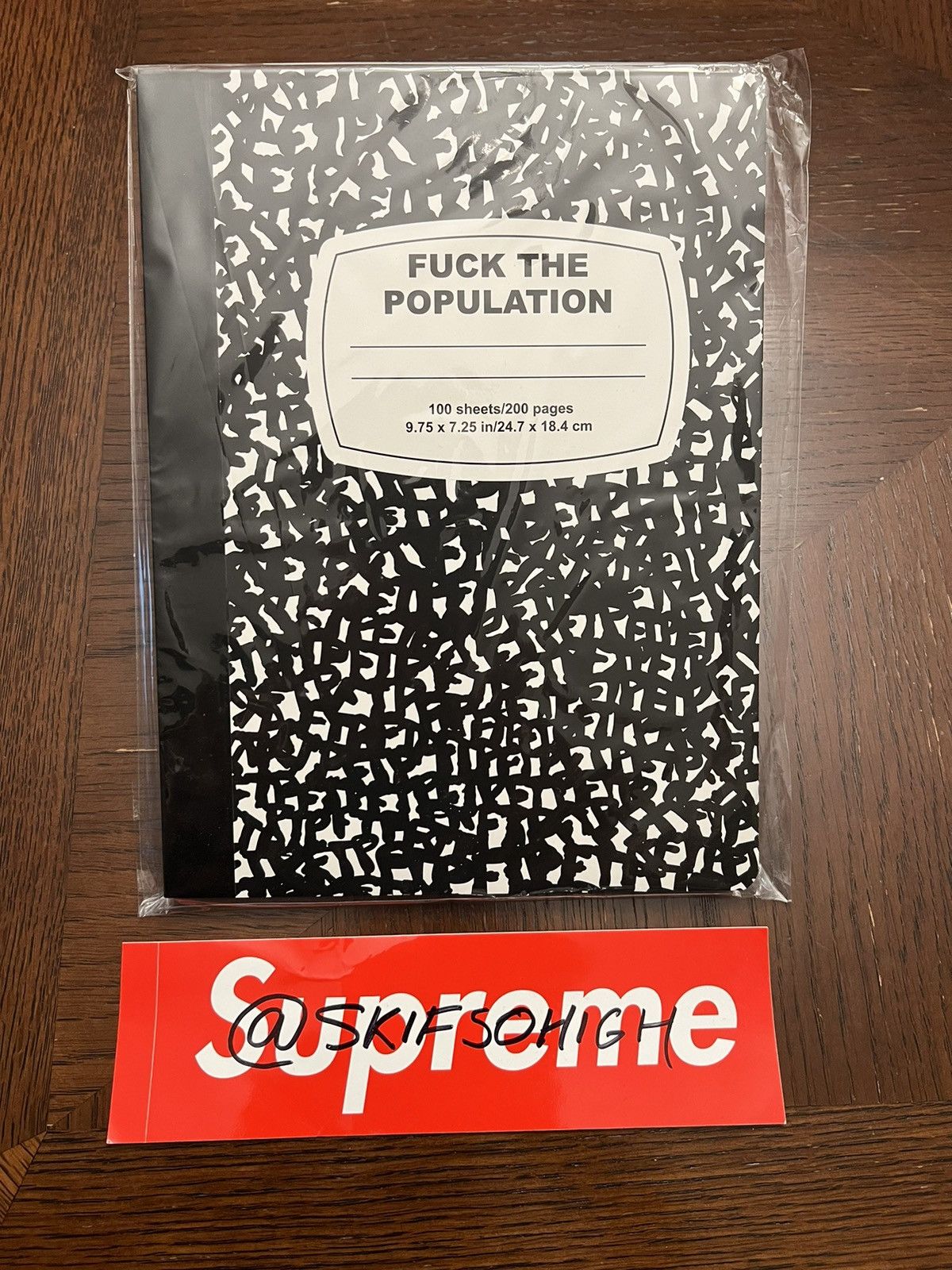 Fuck The Population FTP COMPOSITION NOTEBOOK Size ONE SIZE - 1 Thumbnail