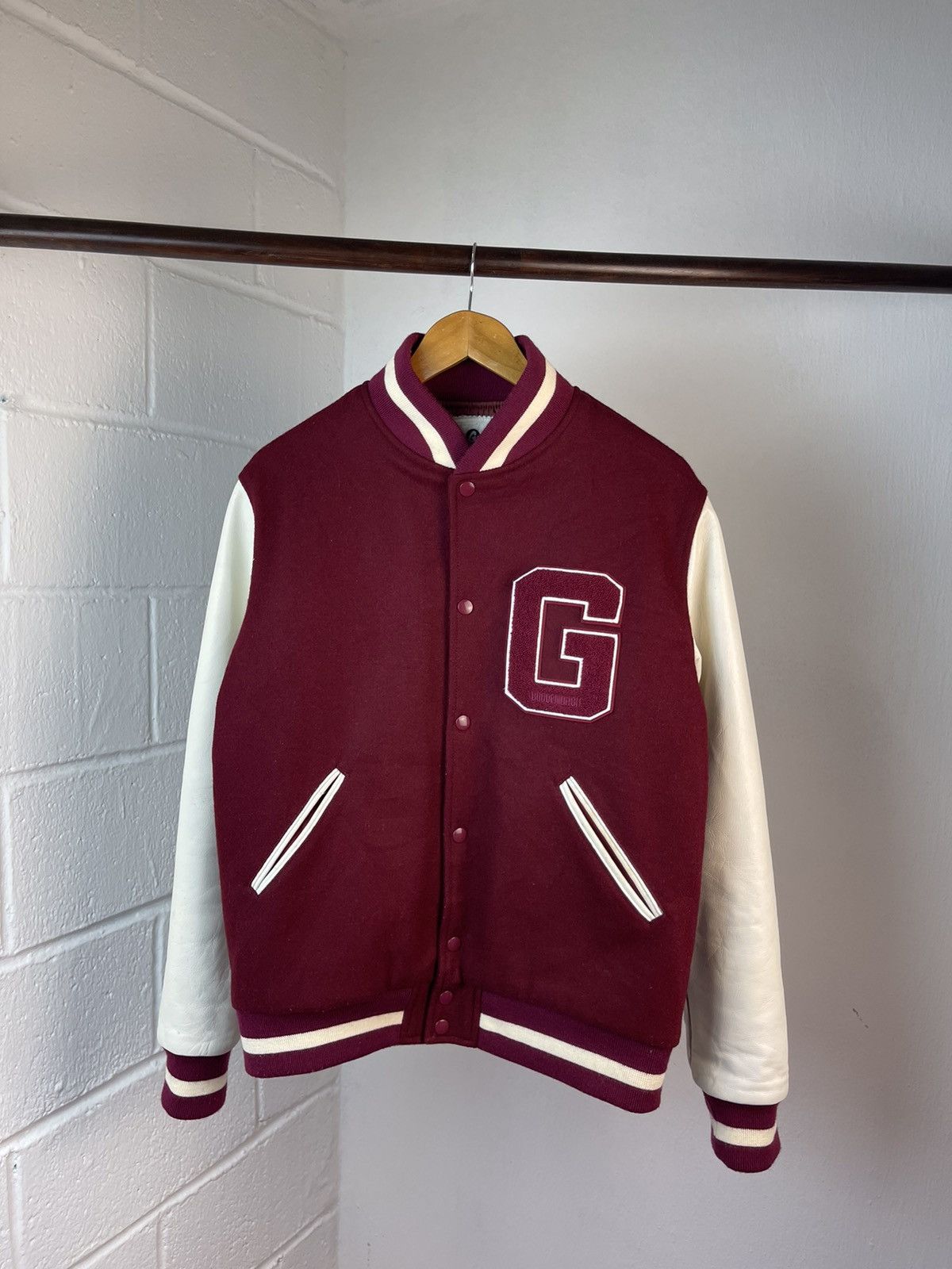 GOODENOUGH 1994 1st Goodenough Hiroshi Fujiwara Varsity Jacket A3 Size US L / EU 52-54 / 3 - 4 Thumbnail
