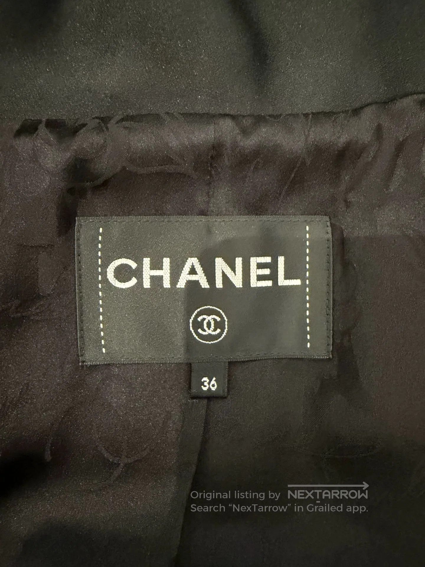Chanel Chanel 18SS Black Wool Satin Blazer. Size US S / EU 44-46 / 1 - 3 Thumbnail