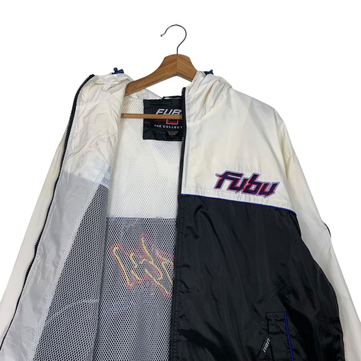 Fubu FUBU Big Logo Hoodie Light Jacket Windbreaker #1932-C84 Size US L / EU 52-54 / 3 - 12 Thumbnail