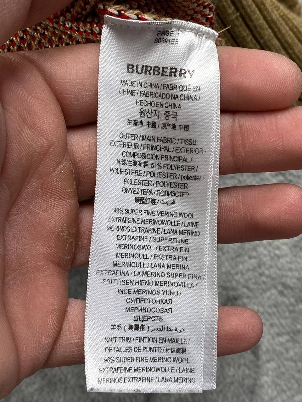 Burberry Burberry Nova Check Cardigan Wool Knit Women Size M Beige Size US M / EU 48-50 / 2 - 7 Thumbnail