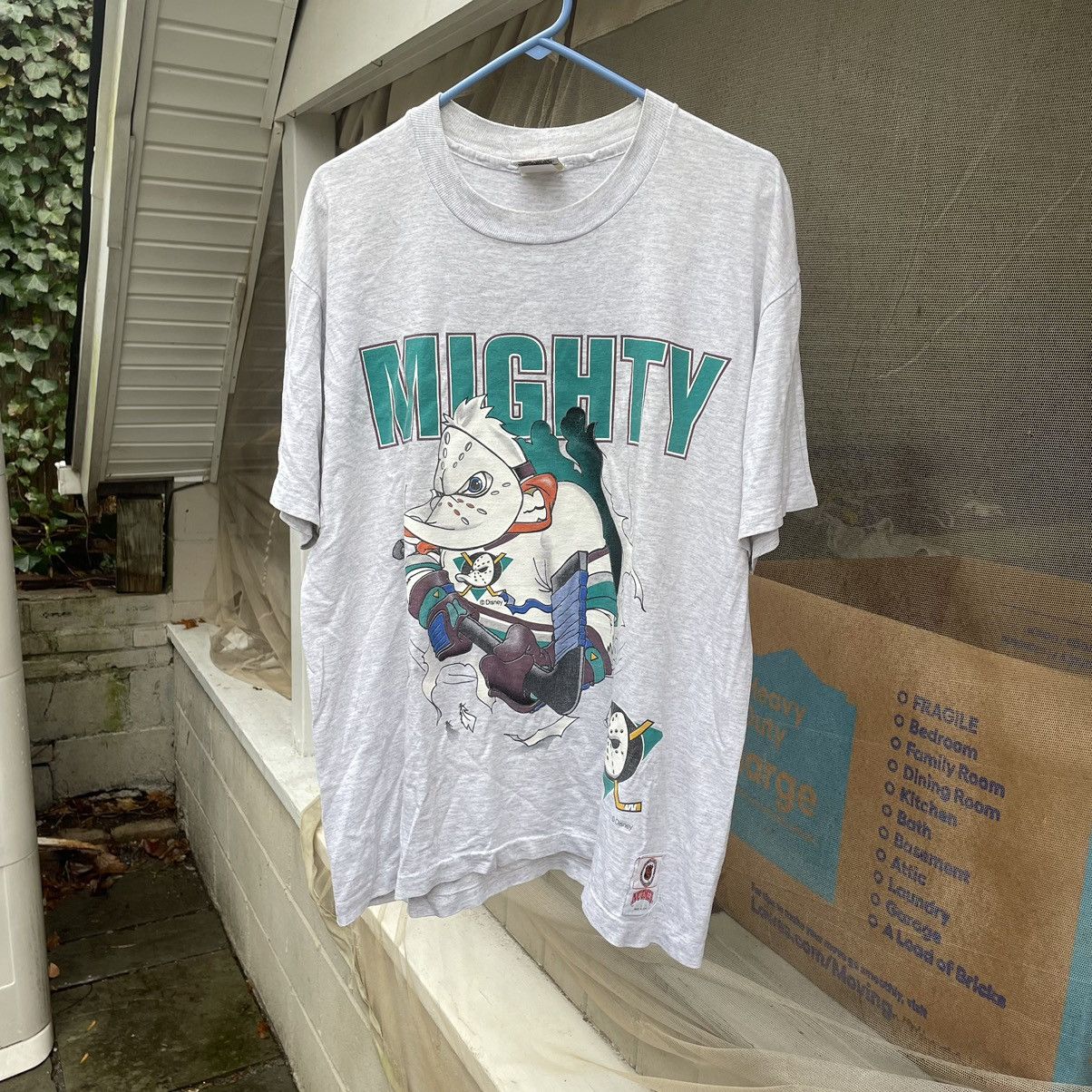 image of Disney x Nhl Mighty Ducks Breakthrough Nutmeg Shirt in Heaher Gray, Men's (Size XL)