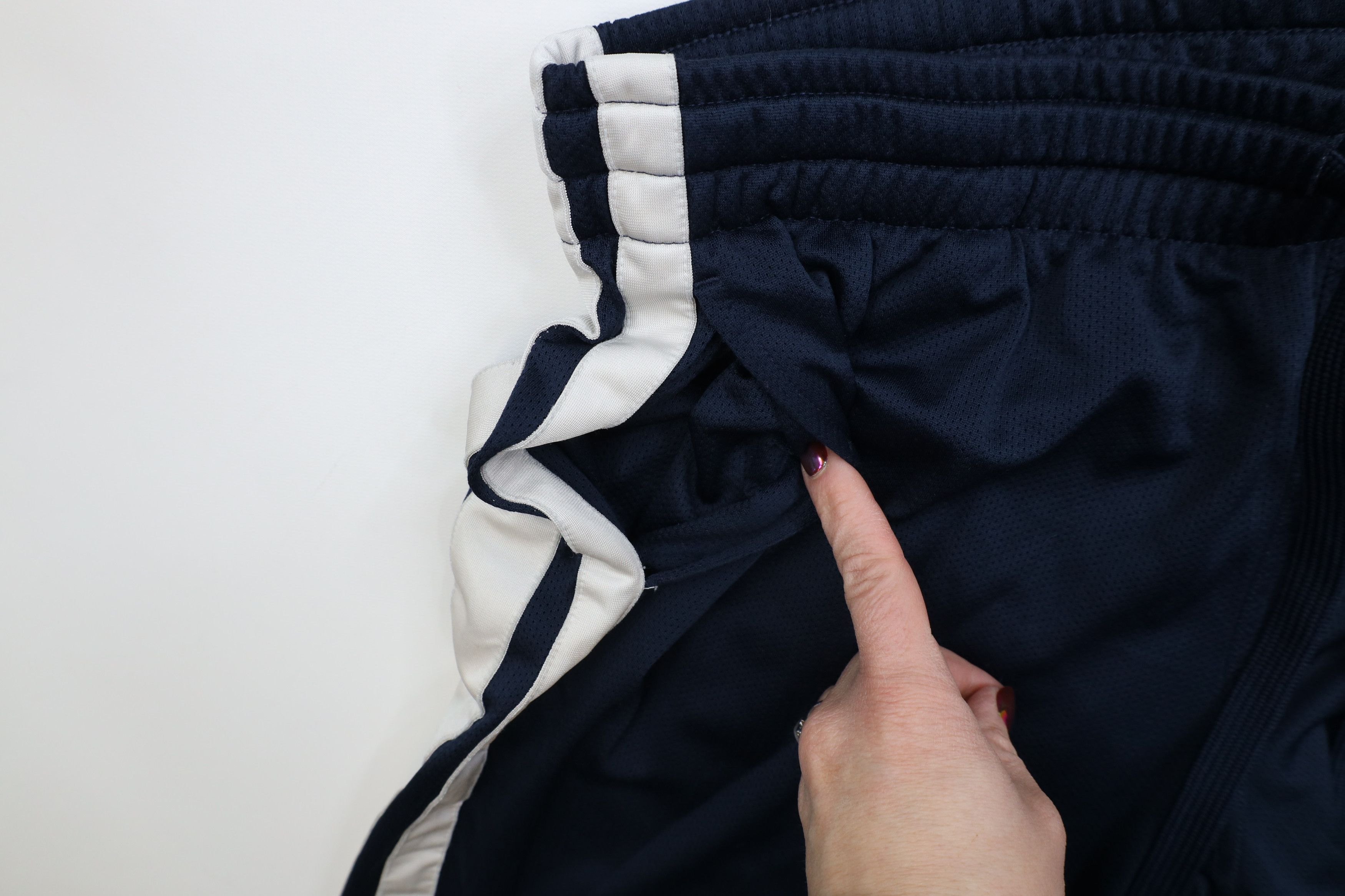 Nike Vintage Y2K Nike Mini Swoosh Knit Wide Leg Pants Navy Blue Size US 38 / EU 54 - 8 Thumbnail