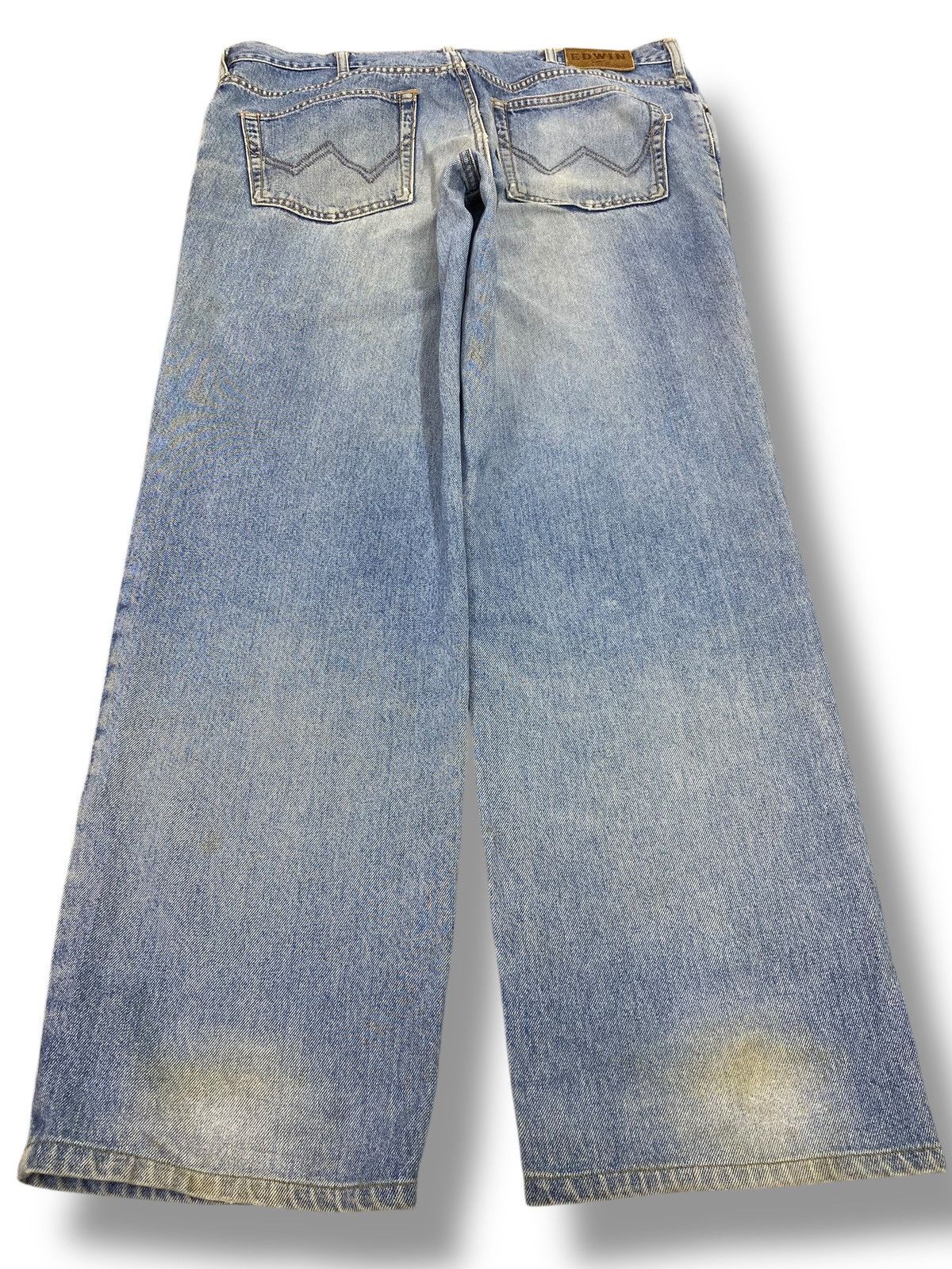 Edwin Edwin Light Wash Ripped Style Straight Leg Jean Size US 38 / EU 54 - 3 Thumbnail