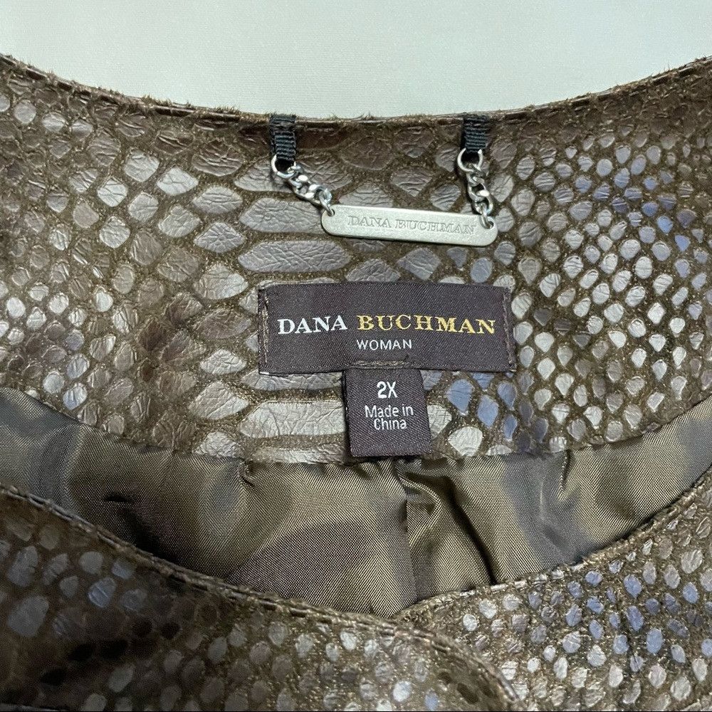 Other Dana Buchman Brown Snake Print Jacket Size 2X Size XXL / US 16-18 / IT 52-54 - 5 Thumbnail