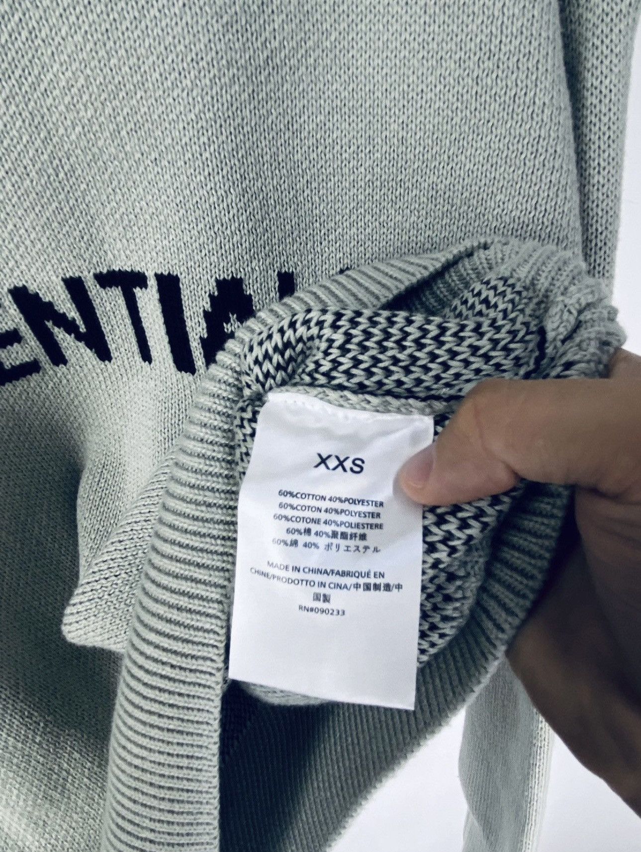 Essentials FOG ESSENTIALS KNIT SWEATER JUMPER Size US S / EU 44-46 / 1 - 6 Thumbnail