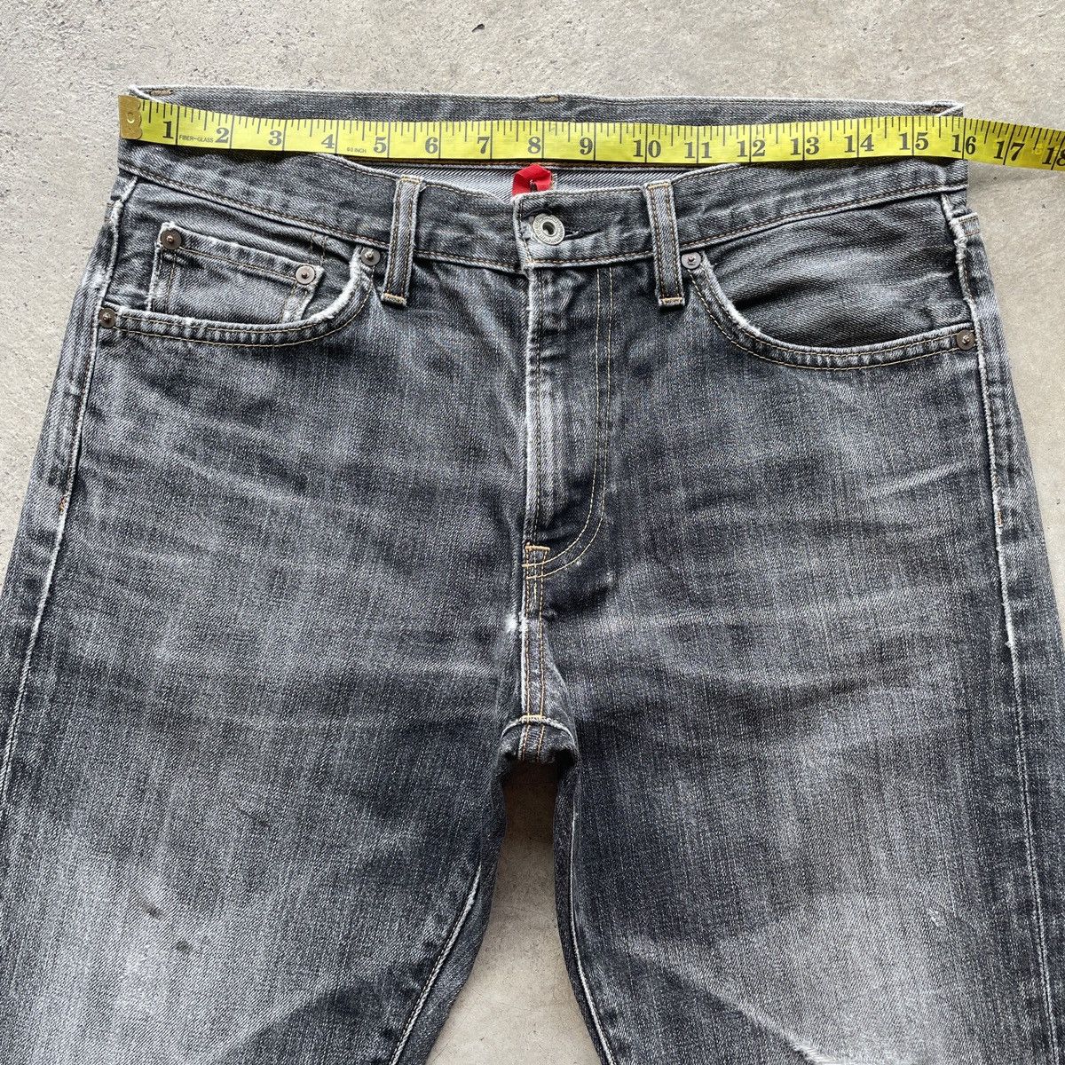 Japanese Brand W32x29.5💥 Vintage Japanese Black Faded Jeans Denim Pants Size US 32 / EU 48 - 5 Thumbnail