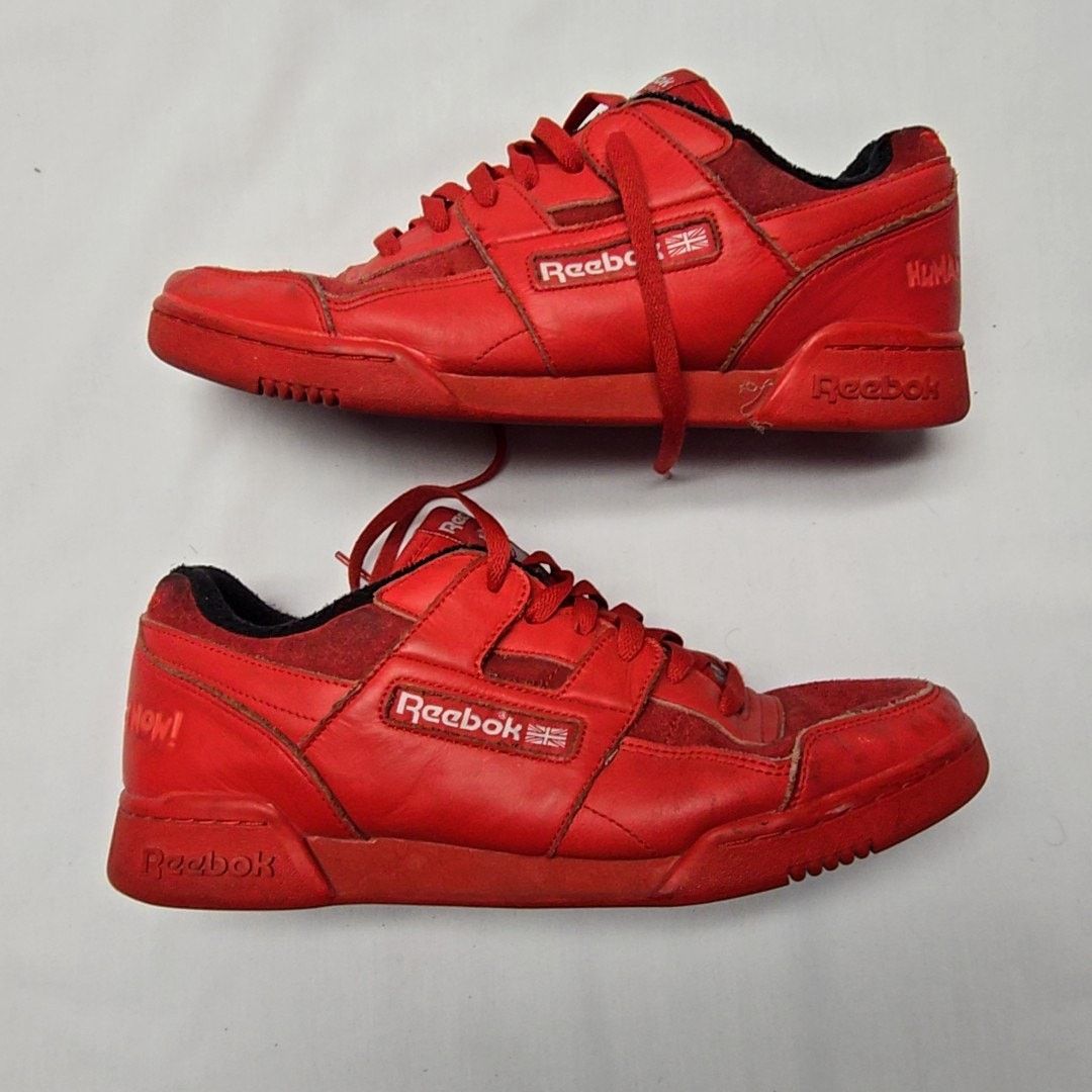 Reebok Reebok Workout Plus Vector Red Sneakers Red Leather 10.5 Size US 10.5 / EU 43-44 - 1 Thumbnail