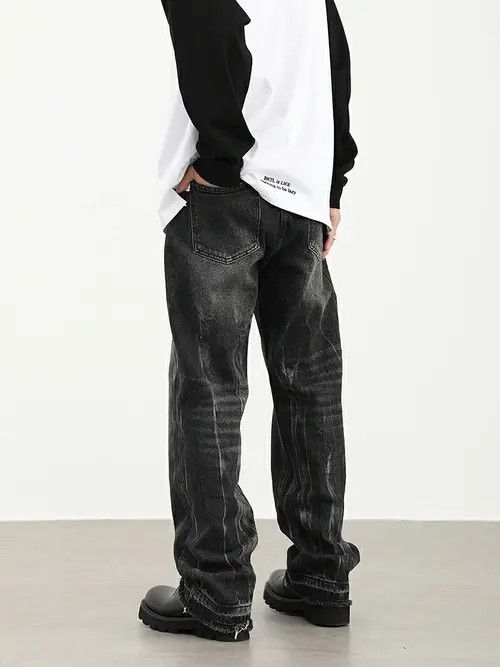 VIBE ripped grunge flared damaged jeans Size US 32 / EU 48 - 3 Thumbnail