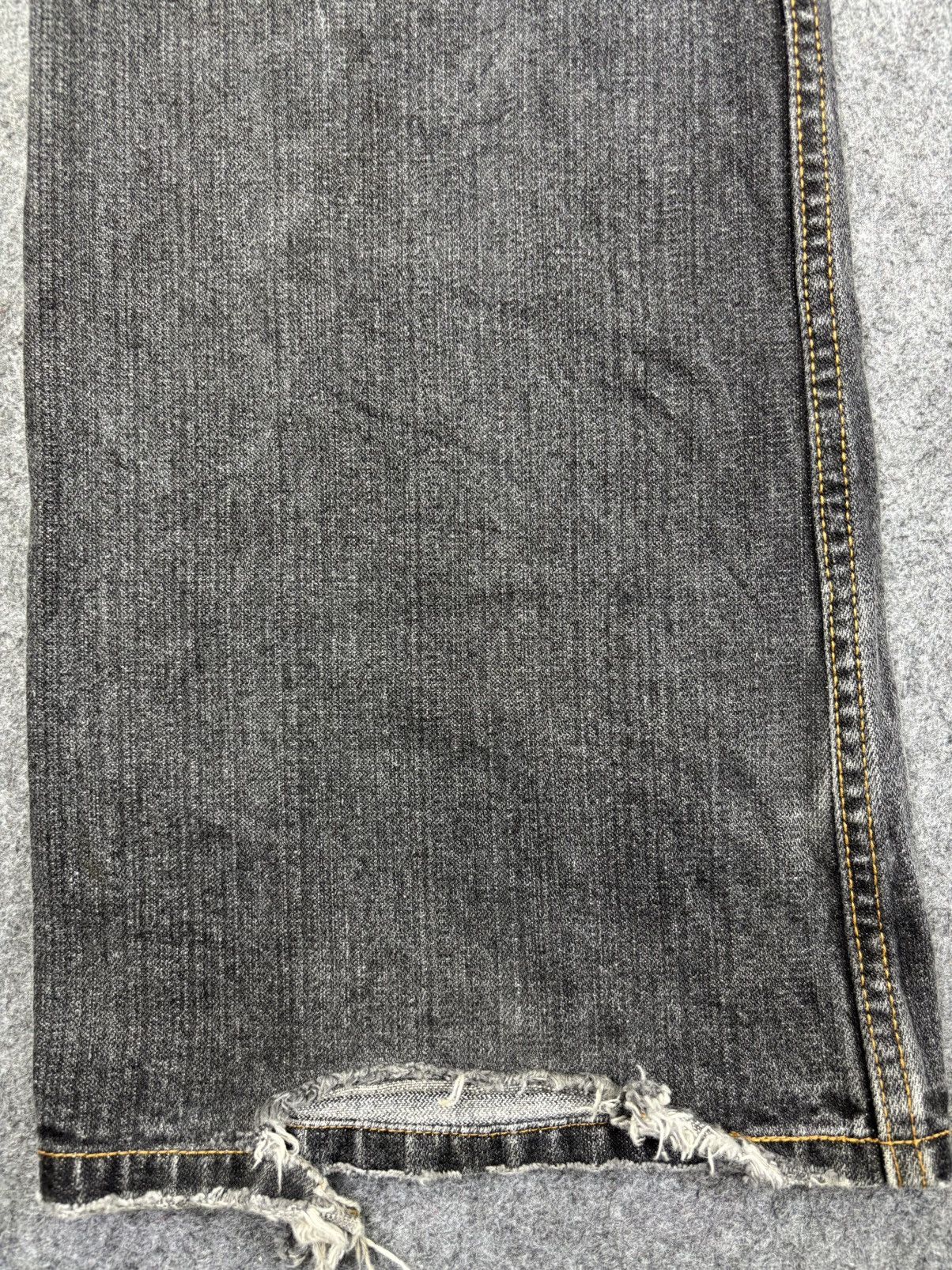 Japanese Brand 💥Flare💥Nylaus Design Works Black Wash Flare Denim F901 Size US 33 - 12 Thumbnail