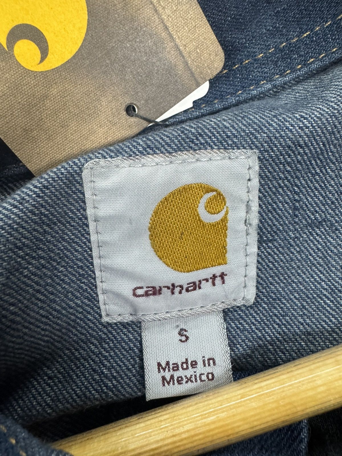 Carhartt Carhartt Jacket Blue Denim Trucker Workwear Size US S / EU 44-46 / 1 - 7 Thumbnail