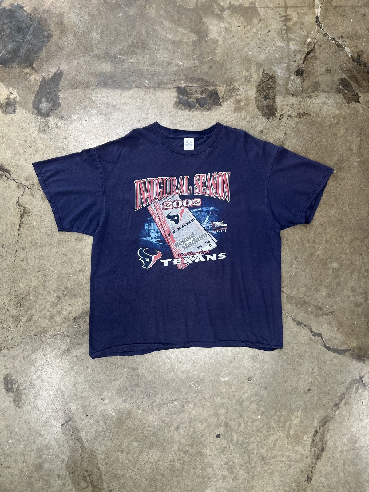 NFL Vintage 2002 Houston Texans NFL Naugural Season Tee XXL Size US XXL / EU 58 / 5 - 2 Thumbnail