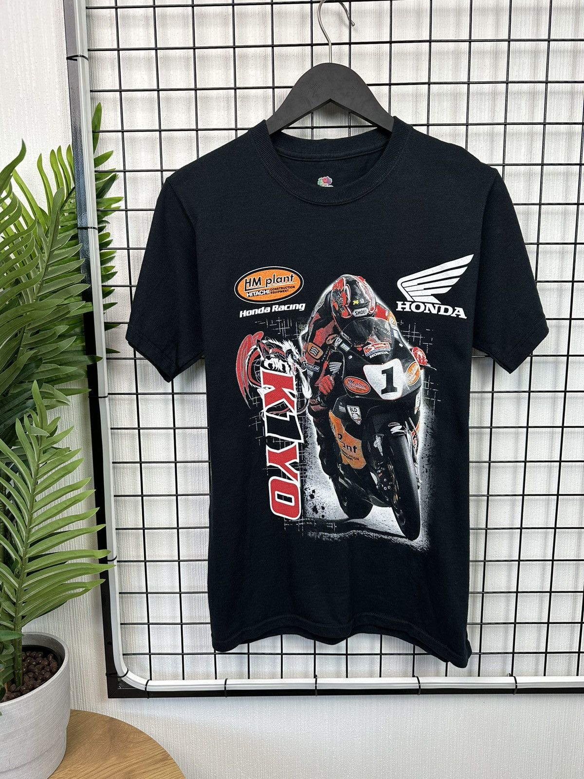 Honda × Vintage Honda k1yo with autograph Men S t-shirt black motorcycle Size US S / EU 44-46 / 1 - 1 Thumbnail