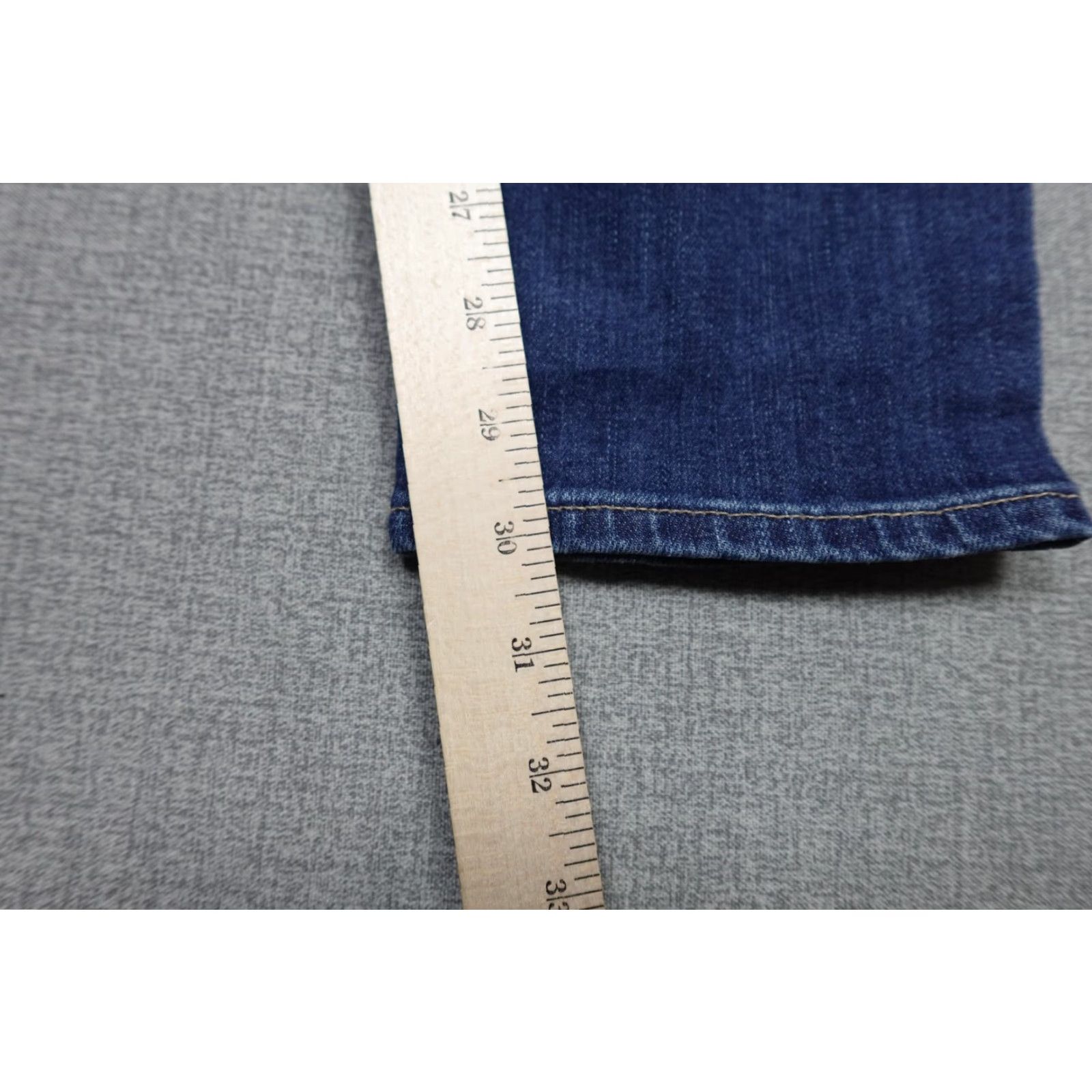 Vintage AG Adriano Goldschmied Jeans Womens 27R The Stilt Cigarette Leg Stretch Jeans Blue 5-Pocket Zipper Slim Mid Rise Cotton Denim Size 24" / US 00 / IT 34 - 5 Thumbnail
