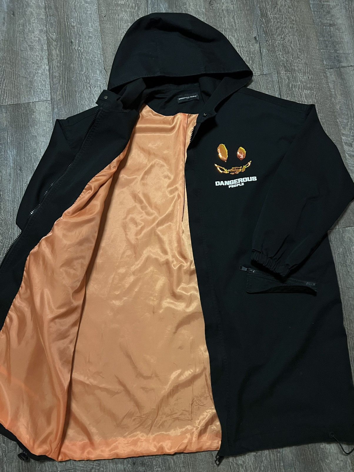 Dangerous People Trench Coat Jacket size XL