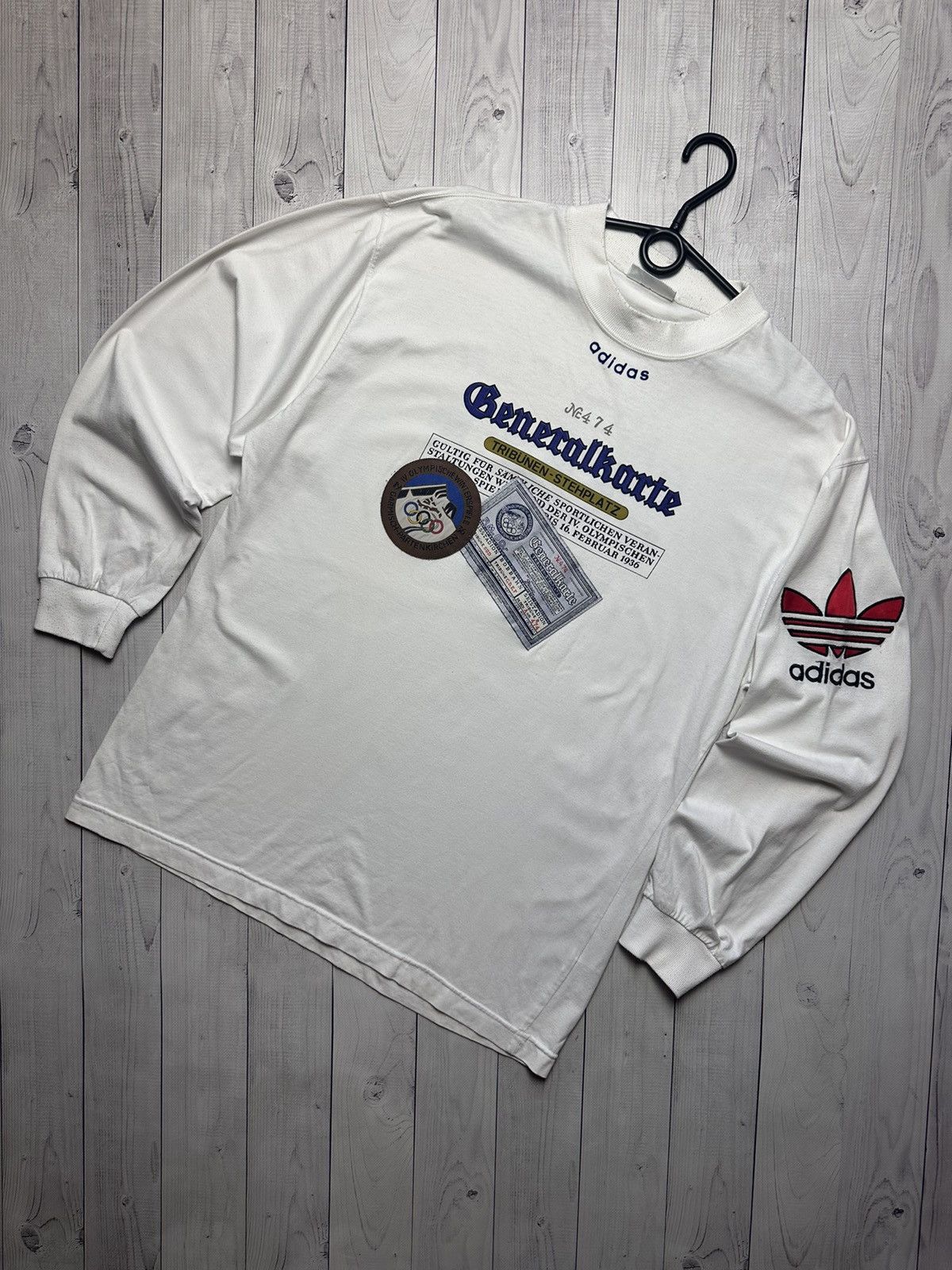 Adidas × Vintage Vintage adidas Olympic Games sweatshirt size L Garmish logo Size US L / EU 52-54 / 3 - 1 Thumbnail