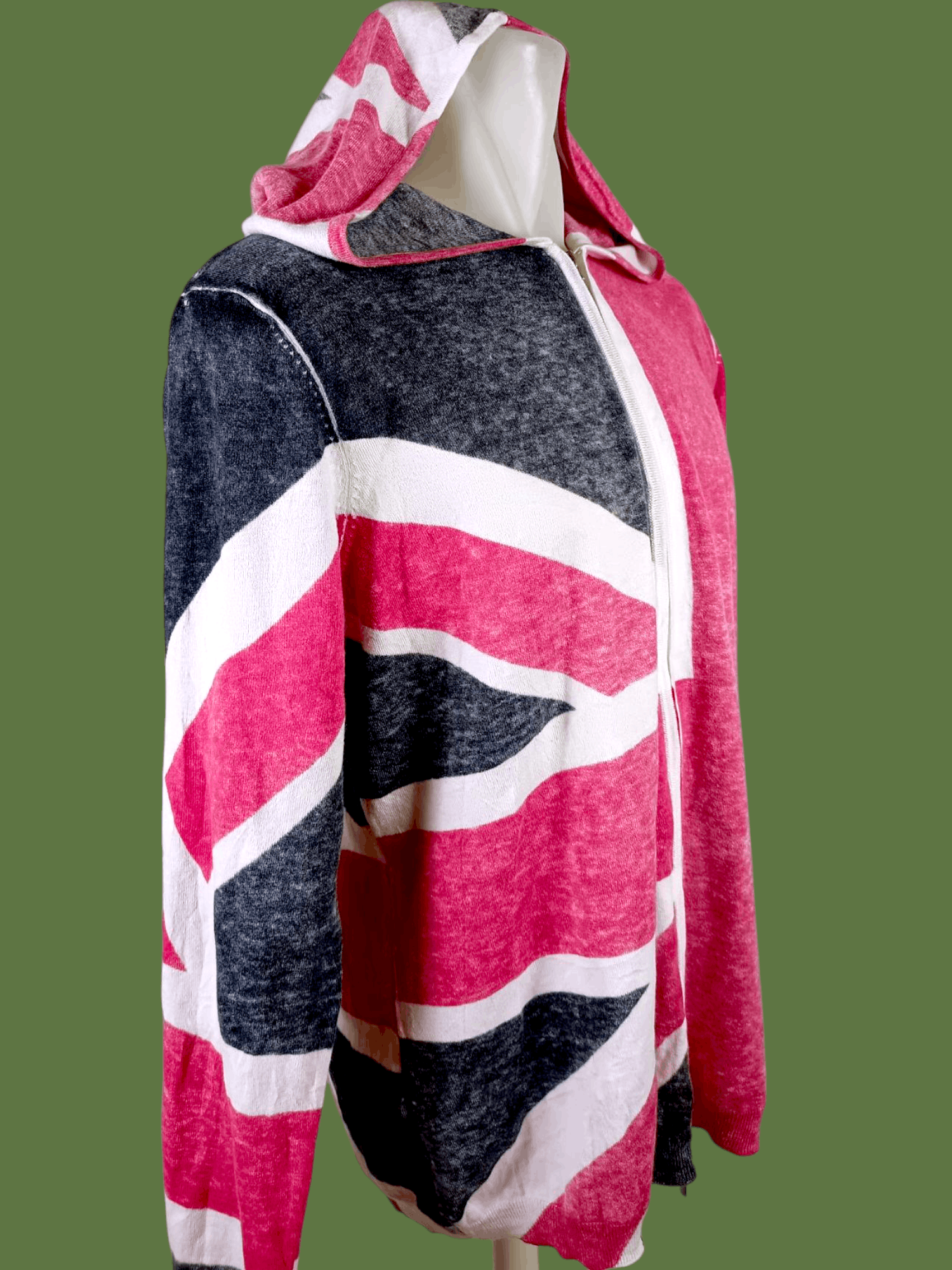 Designer × Japanese Brand Gerry Weber Zipper Hoodie Union Jack All Over Print Size US L / EU 52-54 / 3 - 3 Thumbnail