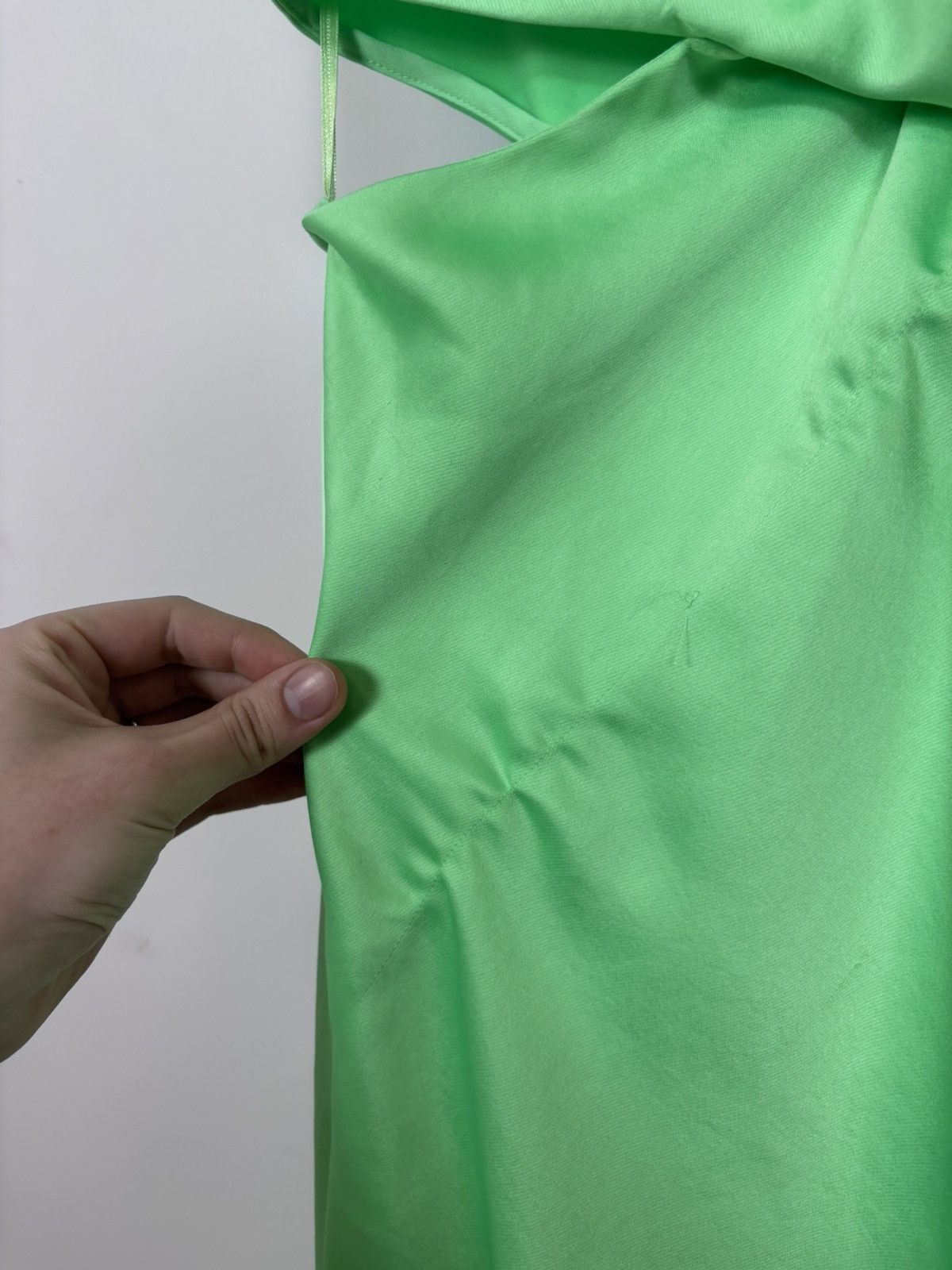 Sandro Sandro Paris E24Neon Vert Fluo NWT Green Cutout Midi Dress Size S / US 4 / IT 40 - 5 Thumbnail