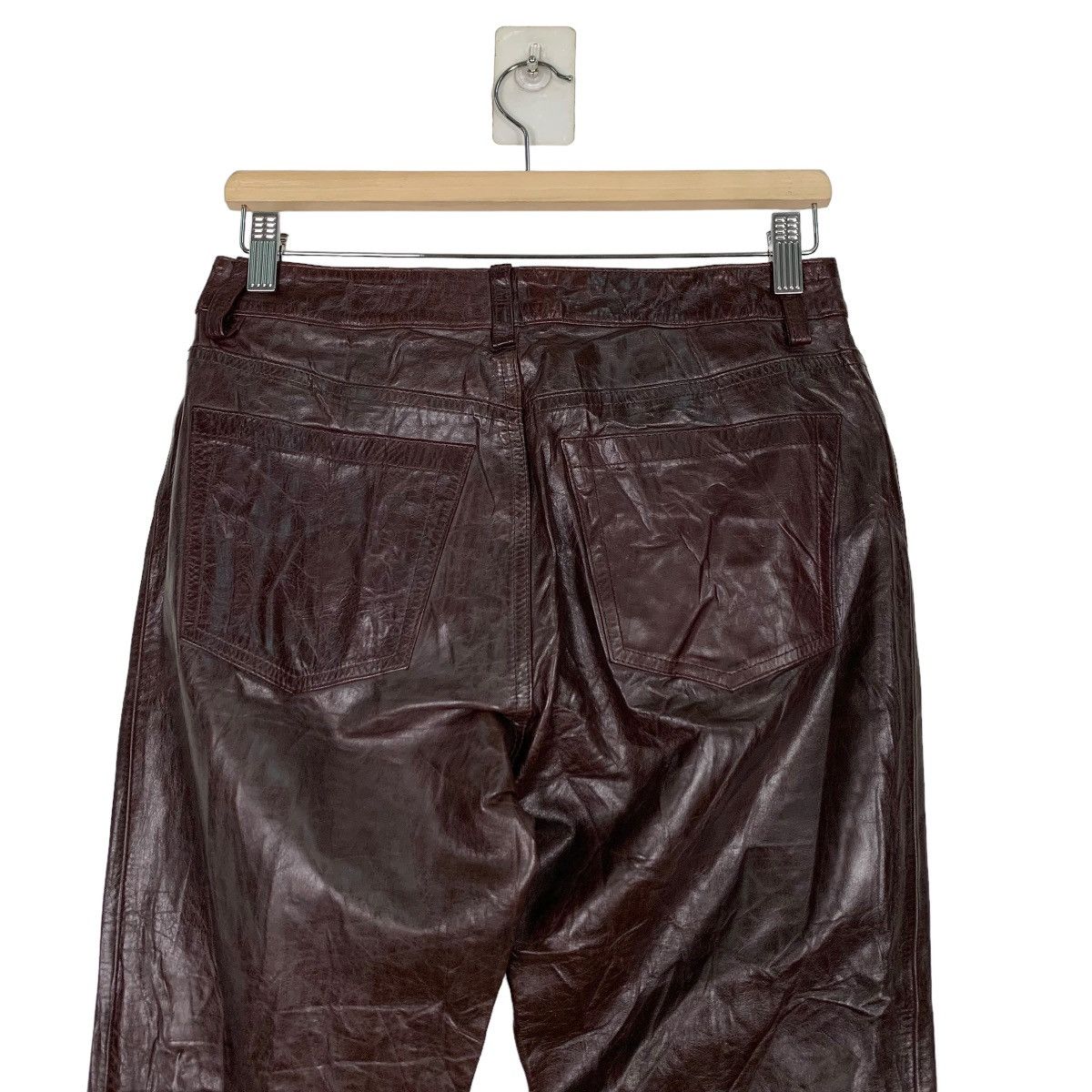 Gap Y2K Fall 00 GAP Bootcut Leather Pant #0051-C4 Size US 28 / EU 44 - 9 Thumbnail