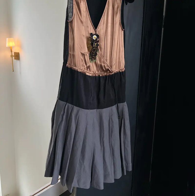 Lanvin Lanvin Multicolor Silk Women's Dress 0089 Size M / US 6-8 / IT 42-44 - 1 Thumbnail