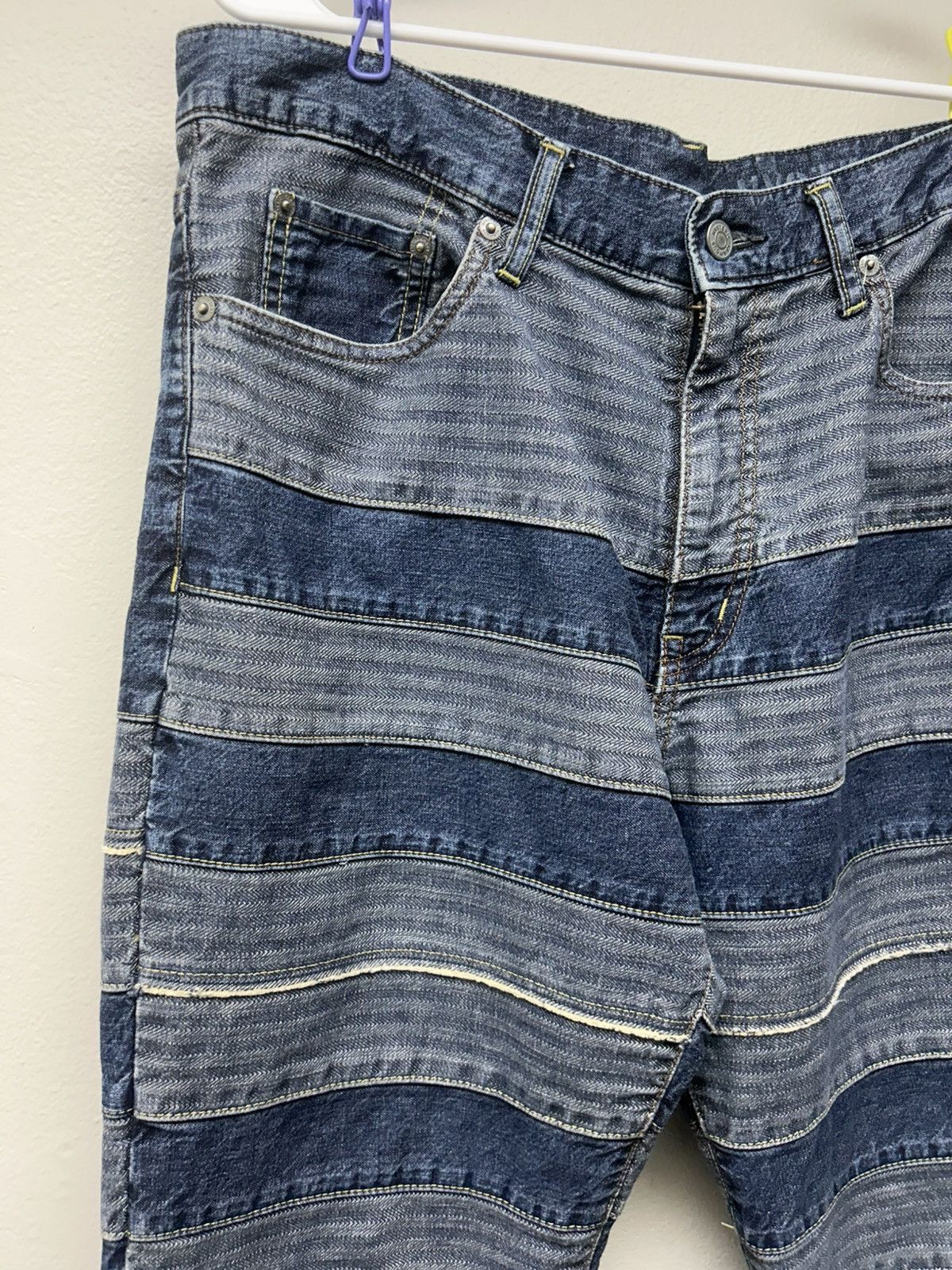 Hysteric Glamour Hysteric Glamour Paneled Denim Hagi Kinky Jeans Size US 34 / EU 50 - 3 Thumbnail