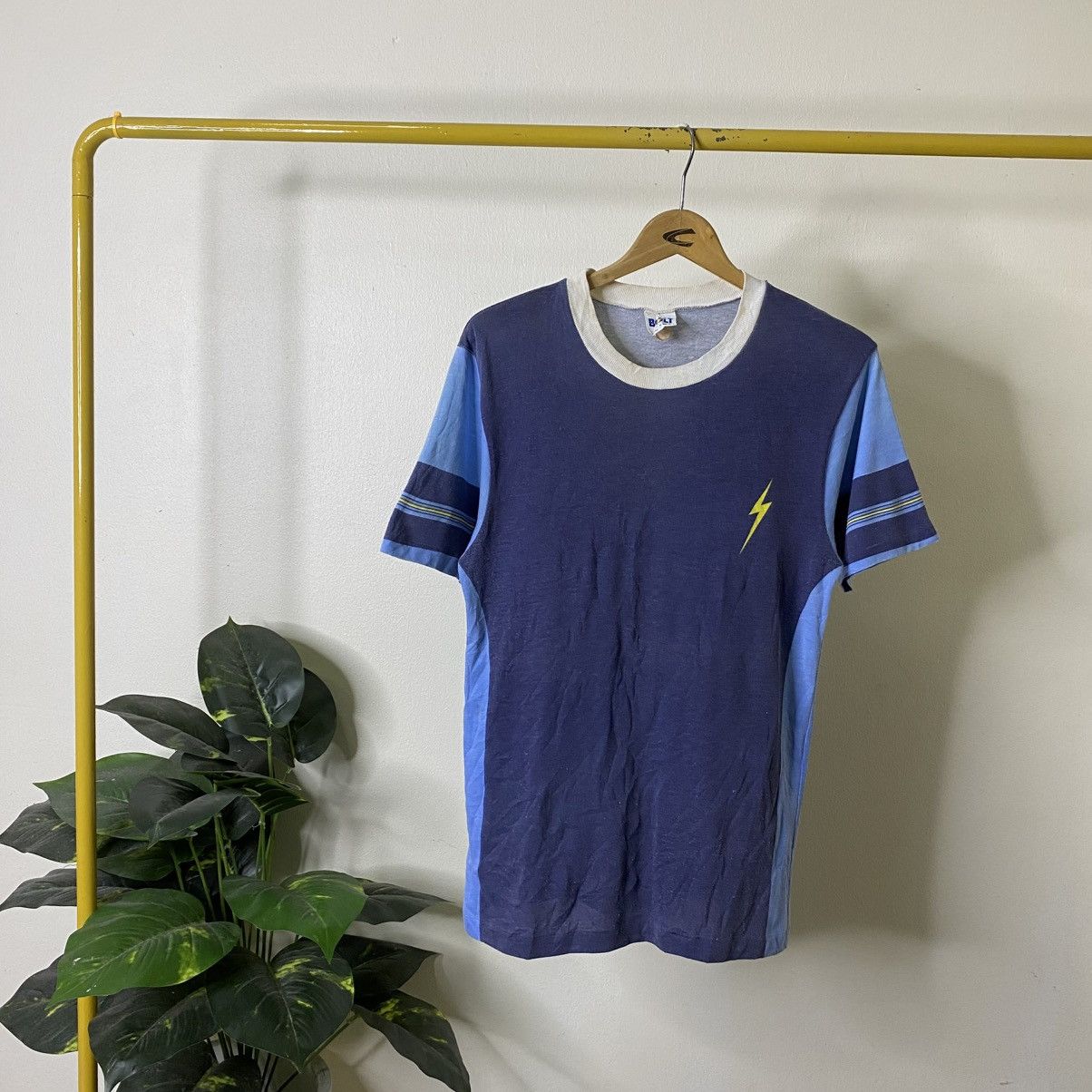 Lightning Bolt Vintage 1980s Lightning Bolt Surf Fl T Shirt Size US S / EU 44-46 / 1 - 1 Thumbnail