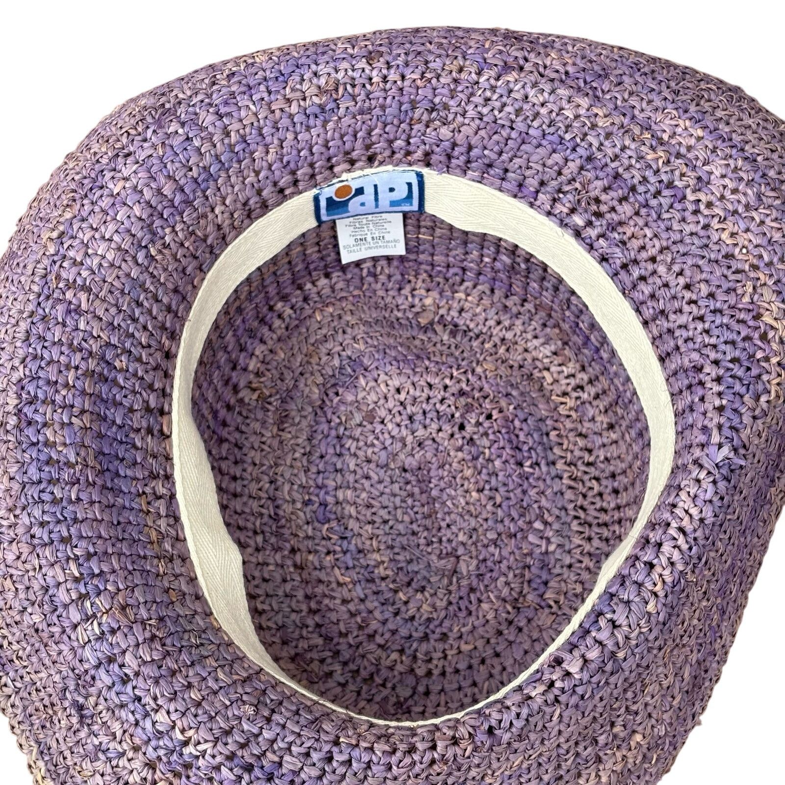 Other Purple Raffia Hat Size ONE SIZE - 6 Thumbnail