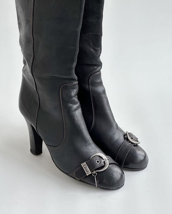 dior buckle boots