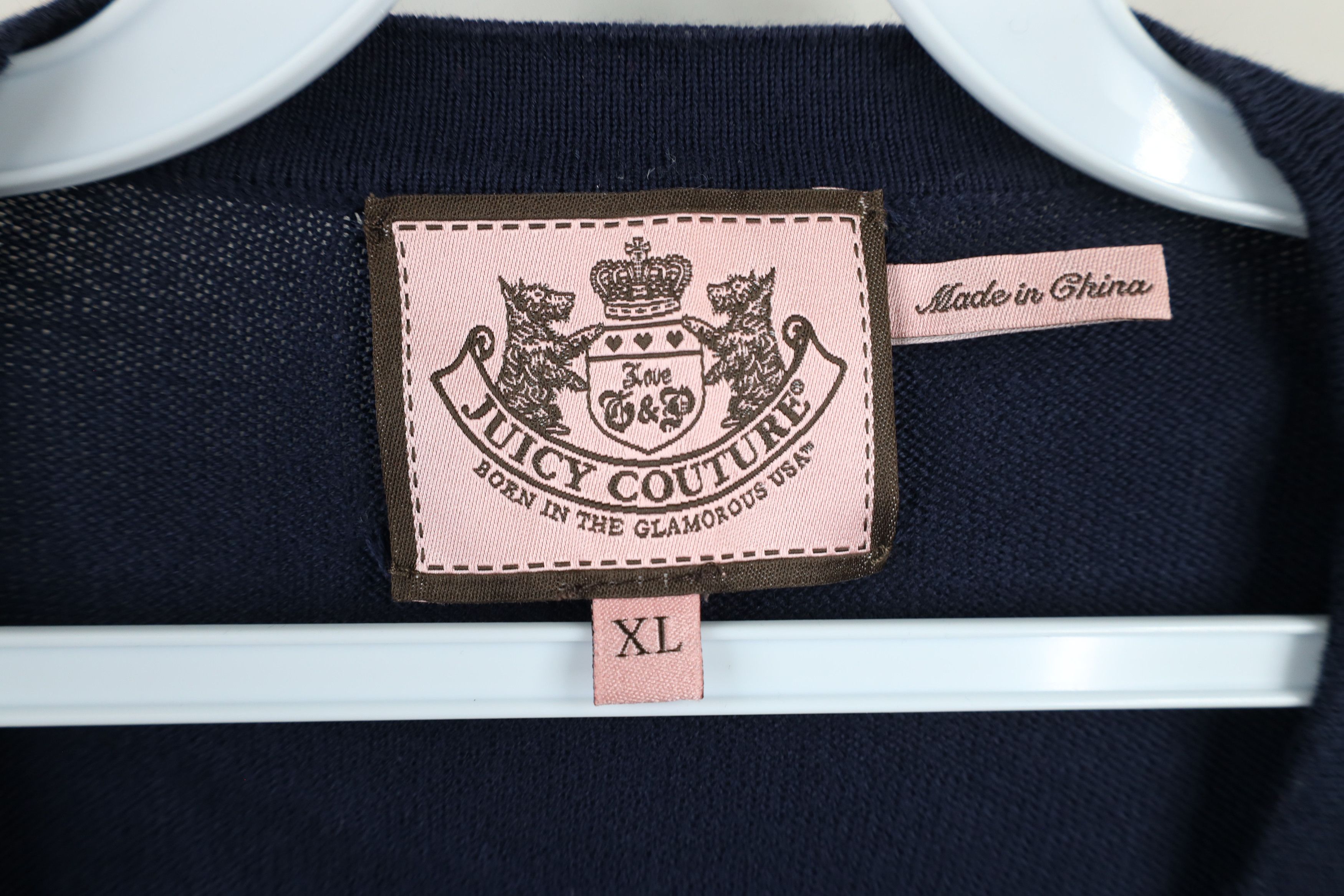 Juicy Couture × Vintage Vintage 90s Y2K Juicy Couture Short Sleeve Cardigan Sweater Size XL / US 12-14 / IT 48-50 - 7 Thumbnail