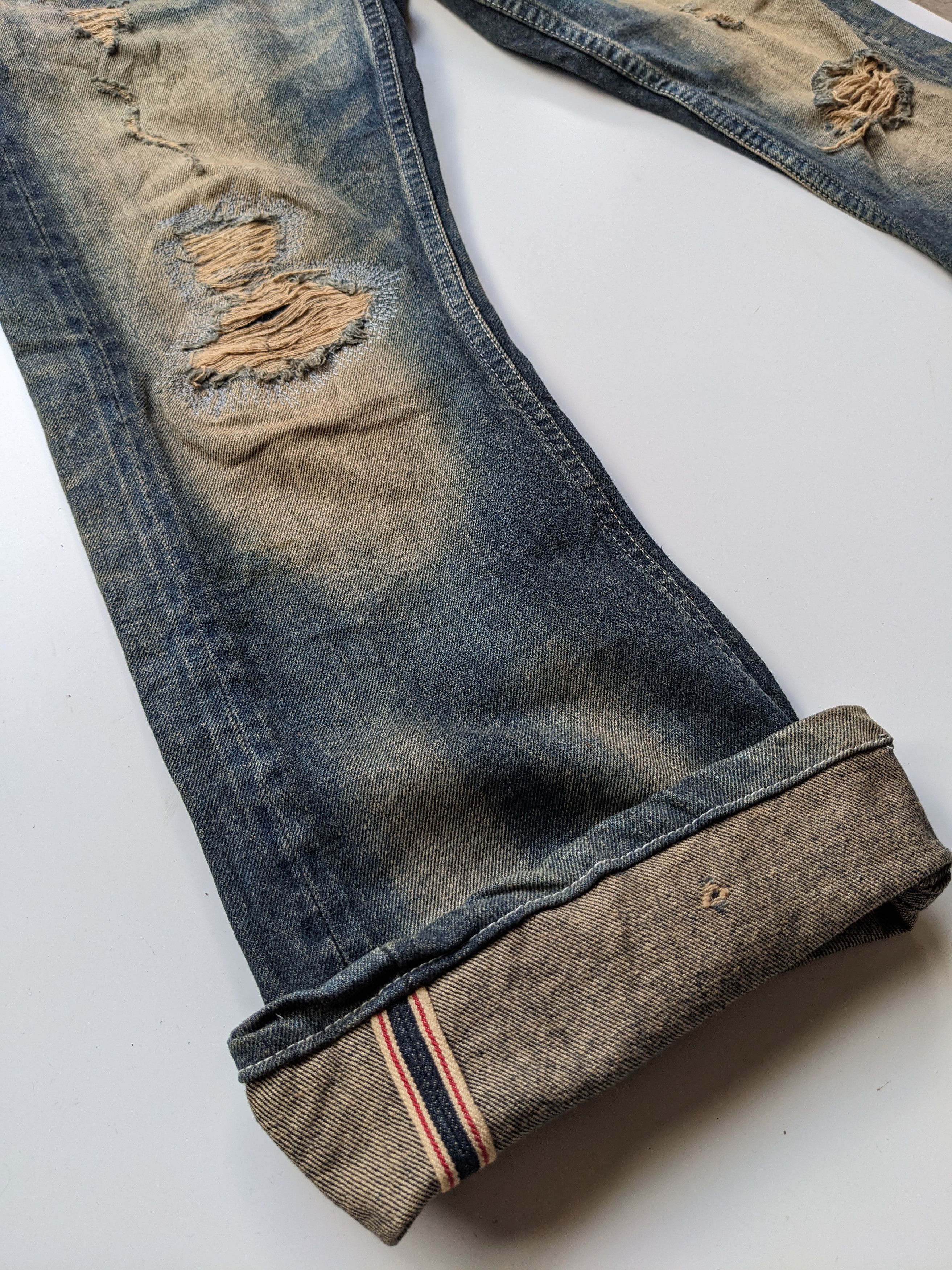 Edwin × If Six Was Nine Edwin 503 distressed selvedge jeans Size US 30 / EU 46 - 11 Thumbnail