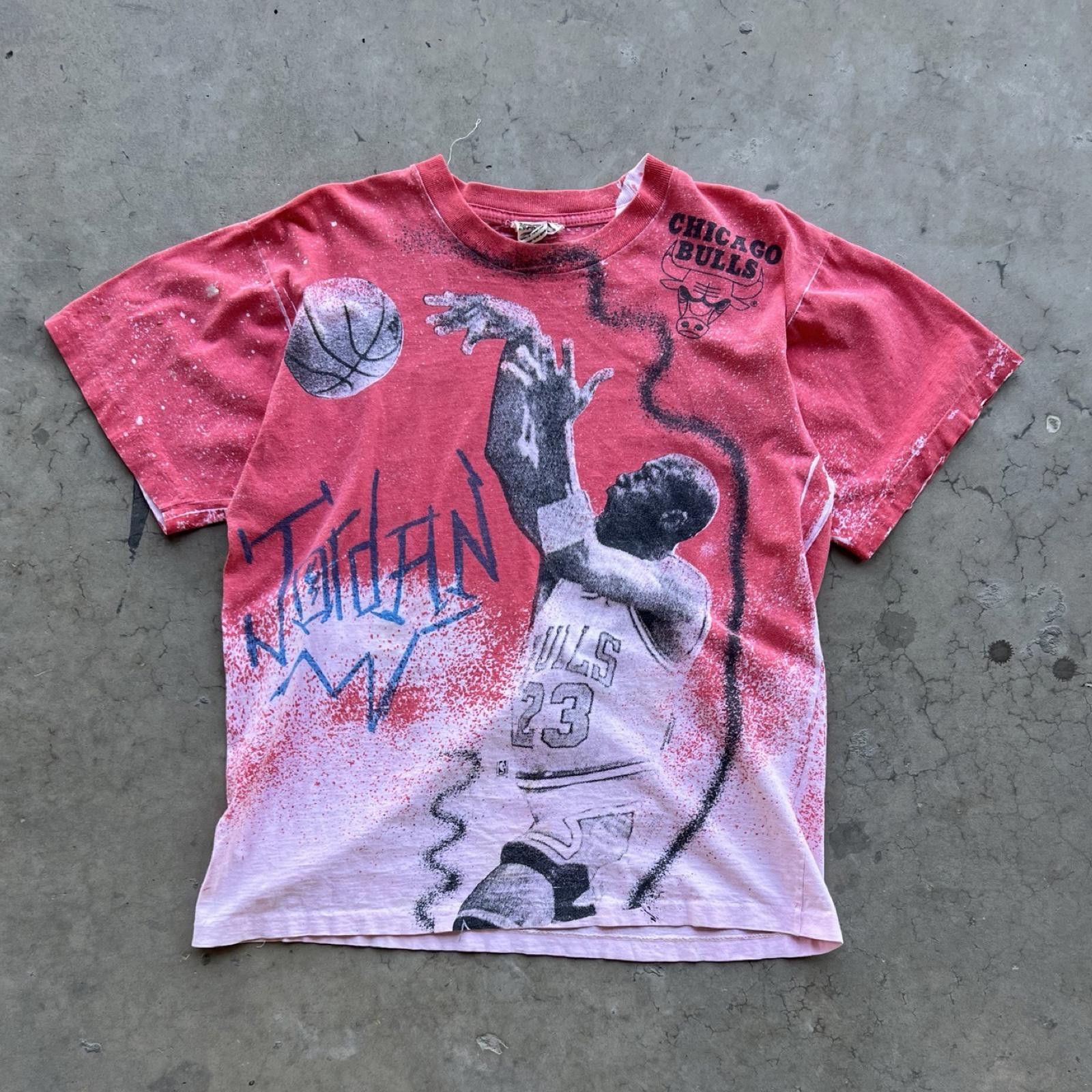 Designer 90s Micheal Jordan AOP Vintage Rare Size US L / EU 52-54 / 3 - 1 Thumbnail